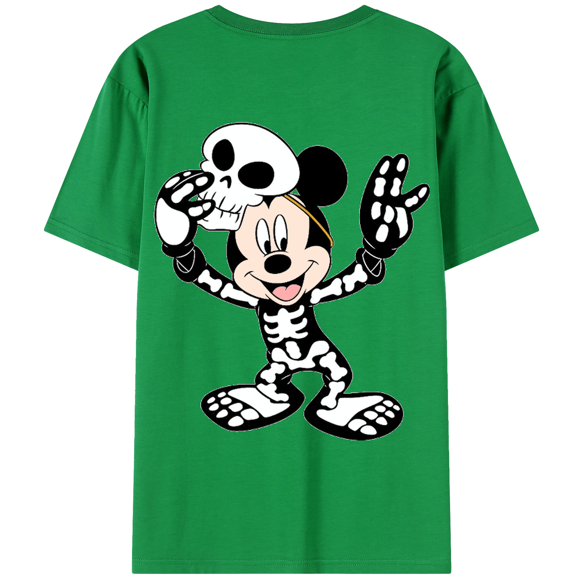 （画像用） ミッキーマウス Mickey Mouse レディース半袖Tシャツ(バックプリント)