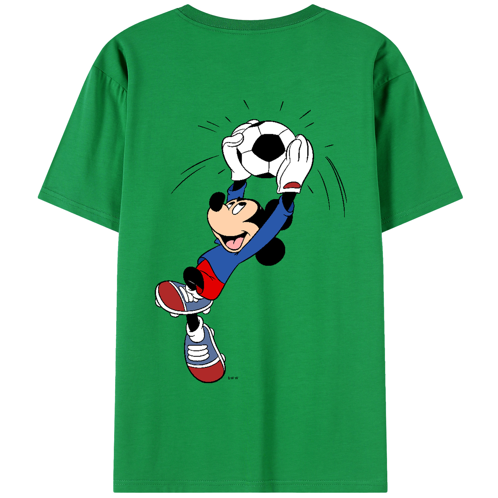 （画像用） ミッキーマウス Mickey Mouse レディース半袖Tシャツ(バックプリント)