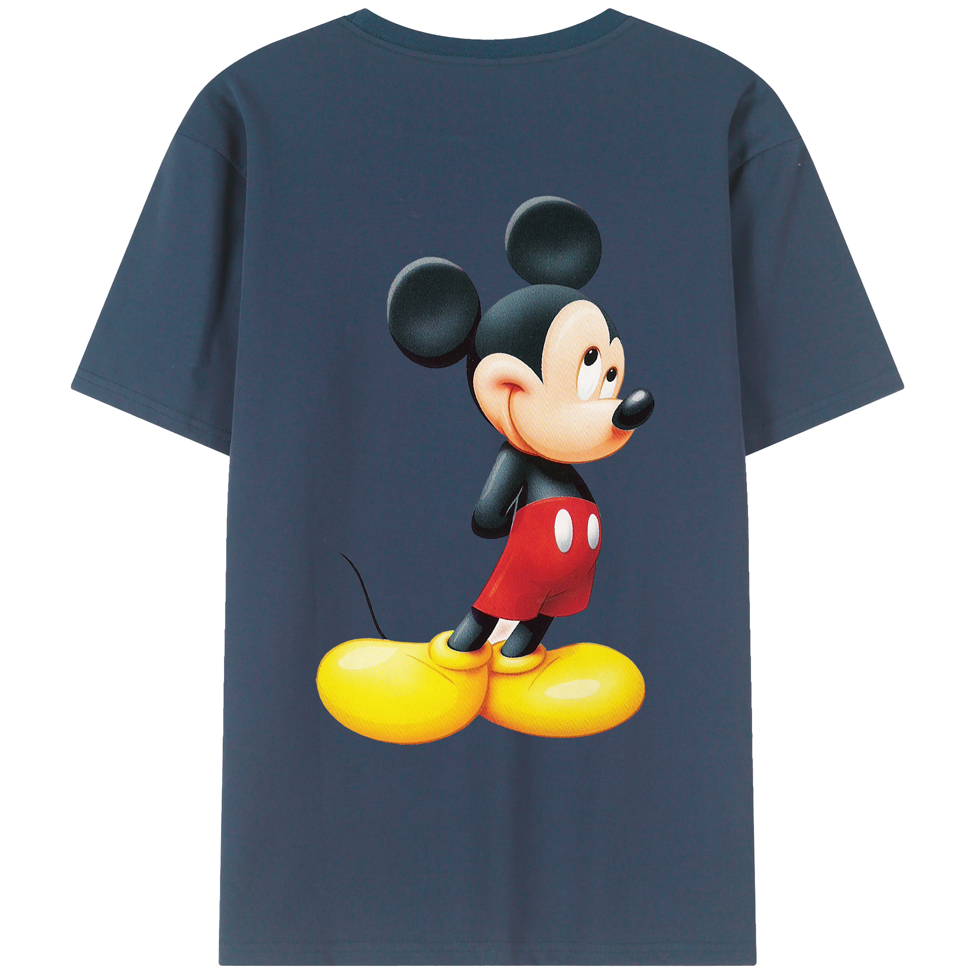 （画像用） ミッキーマウス Mickey Mouse レディース半袖Tシャツ(バックプリント)