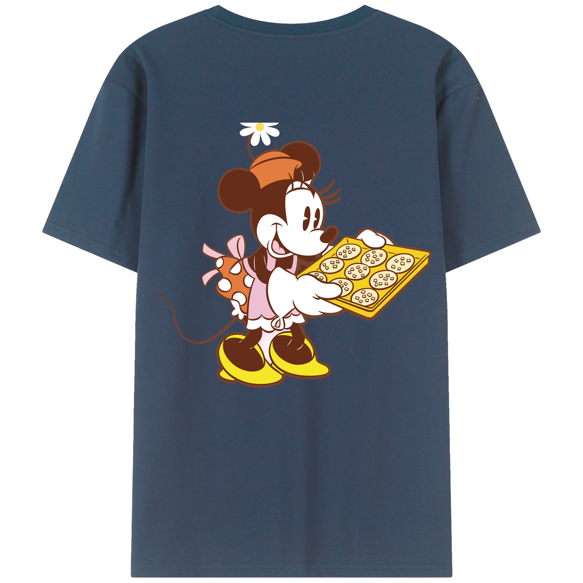 （画像用） ミッキーマウス Mickey Mouse レディース半袖Tシャツ(バックプリント)