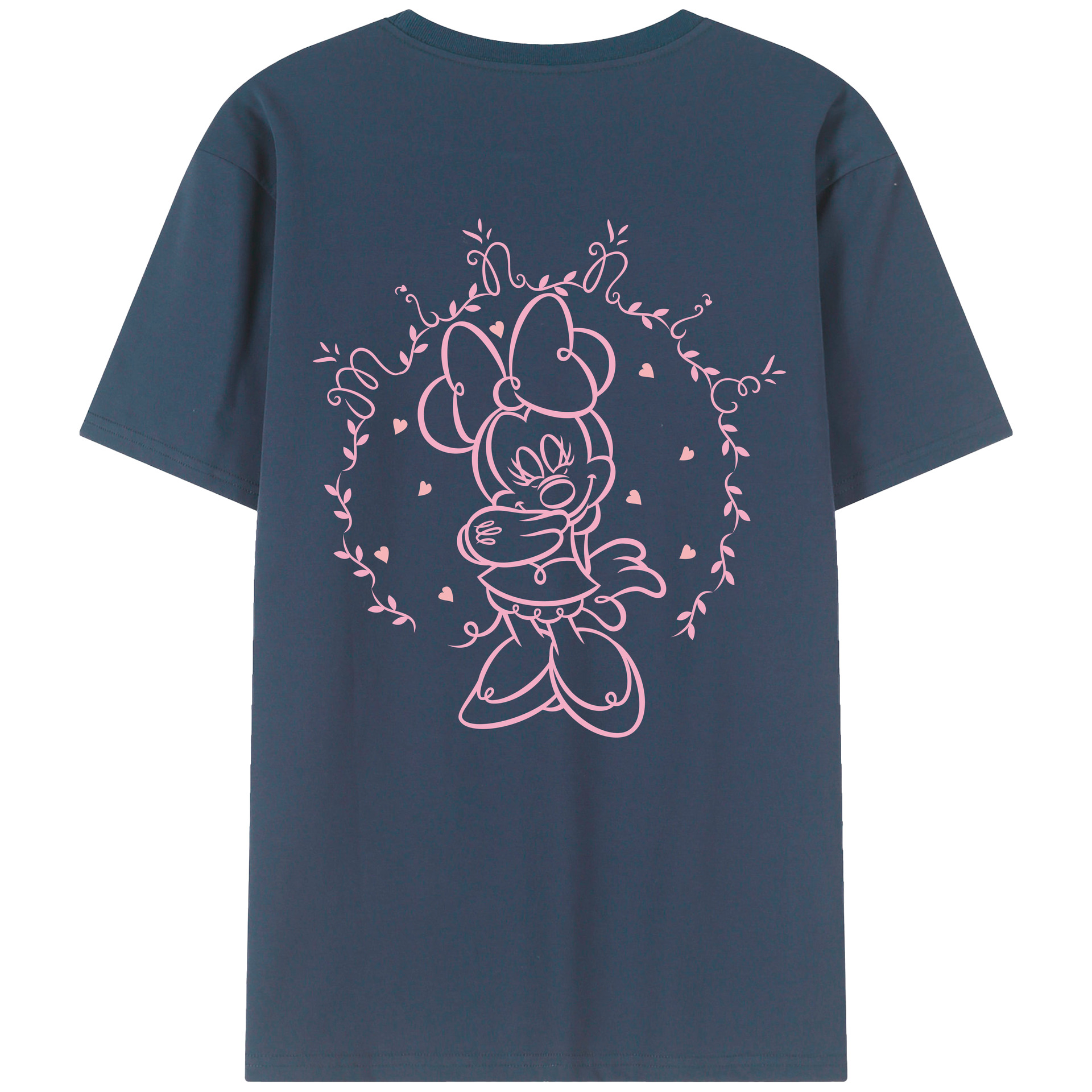（画像用） ミッキーマウス Mickey Mouse レディース半袖Tシャツ(バックプリント)