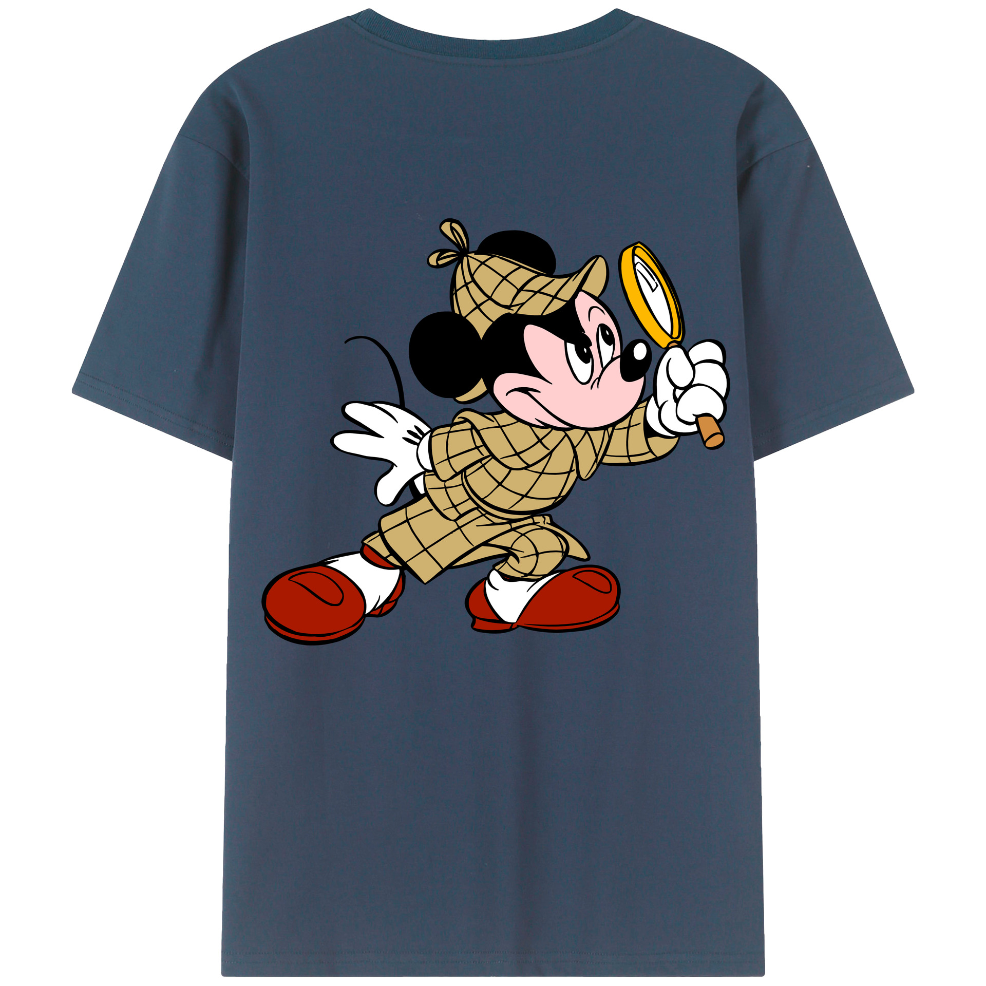 （画像用） ミッキーマウス Mickey Mouse レディース半袖Tシャツ(バックプリント)