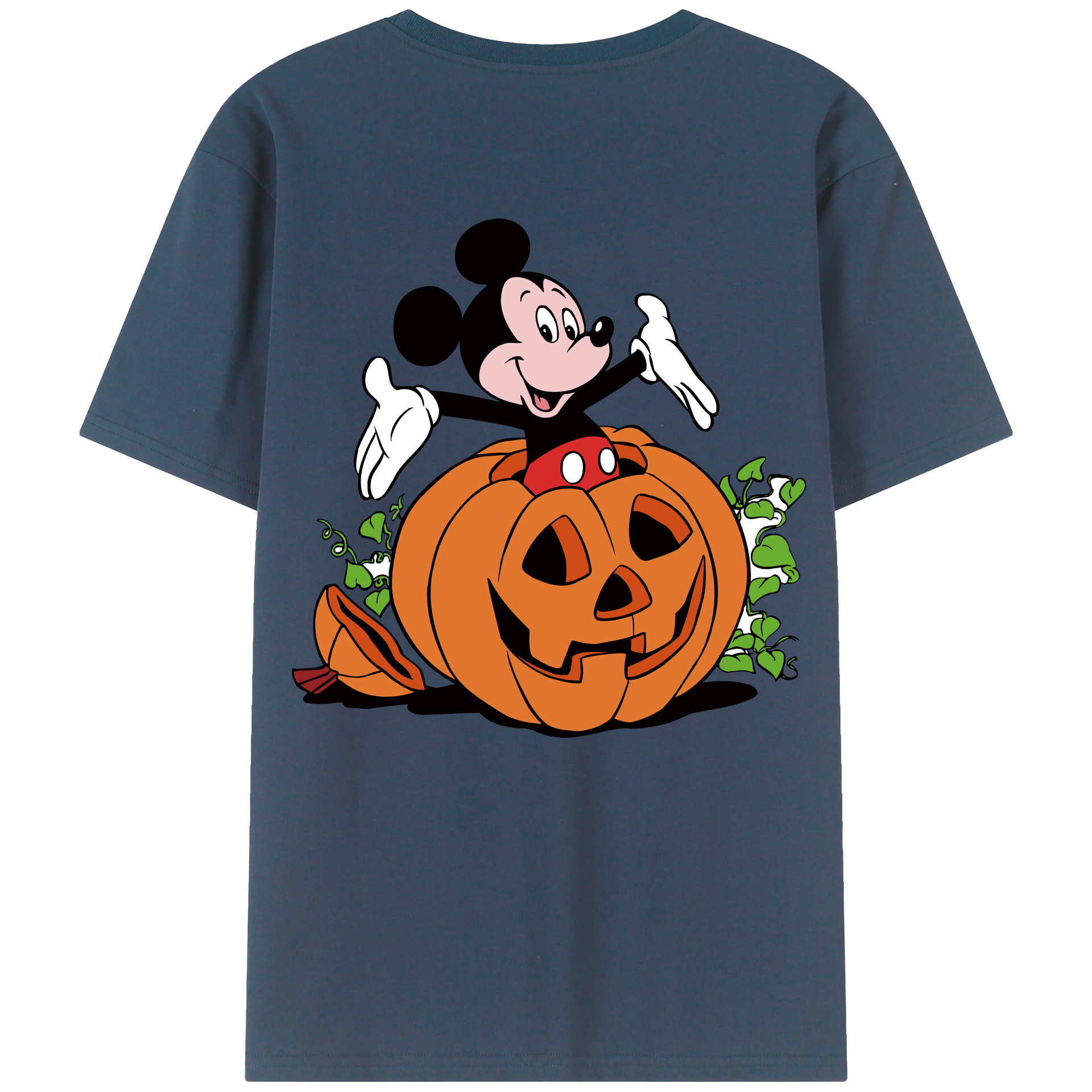 （画像用） ミッキーマウス Mickey Mouse レディース半袖Tシャツ(バックプリント)