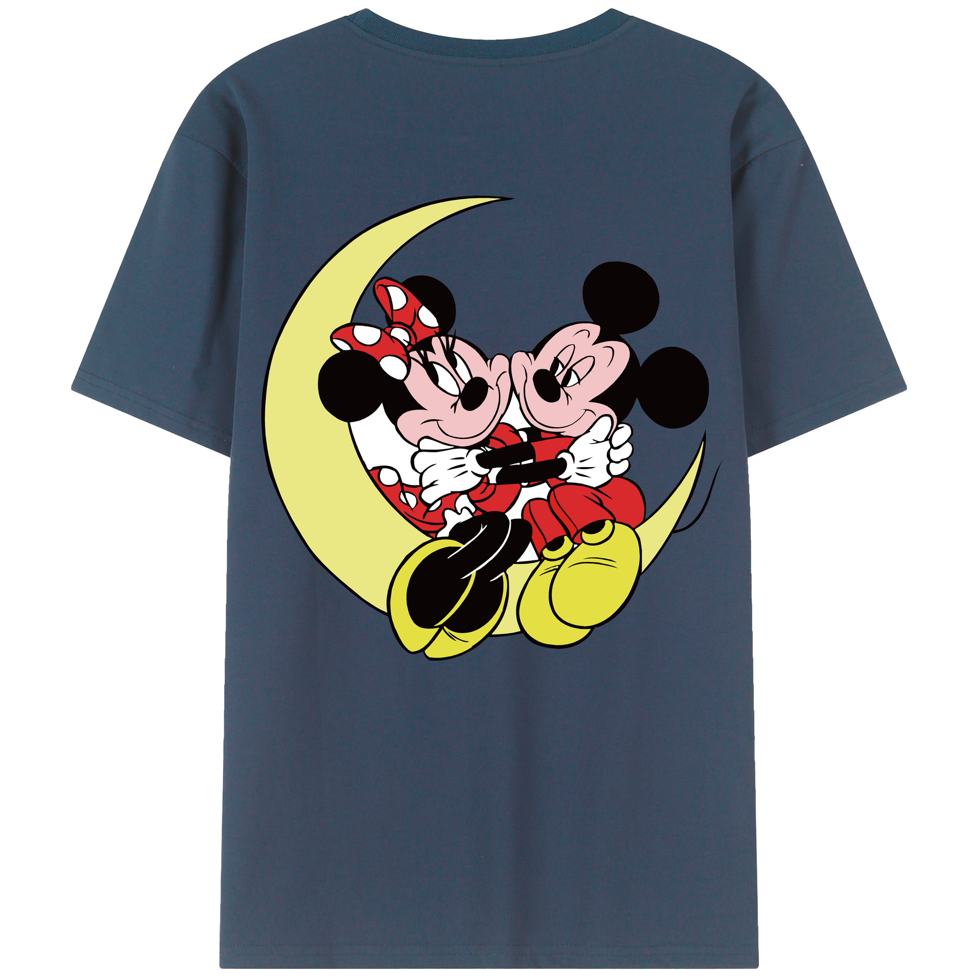 （画像用） ミッキーマウス Mickey Mouse レディース半袖Tシャツ(バックプリント)