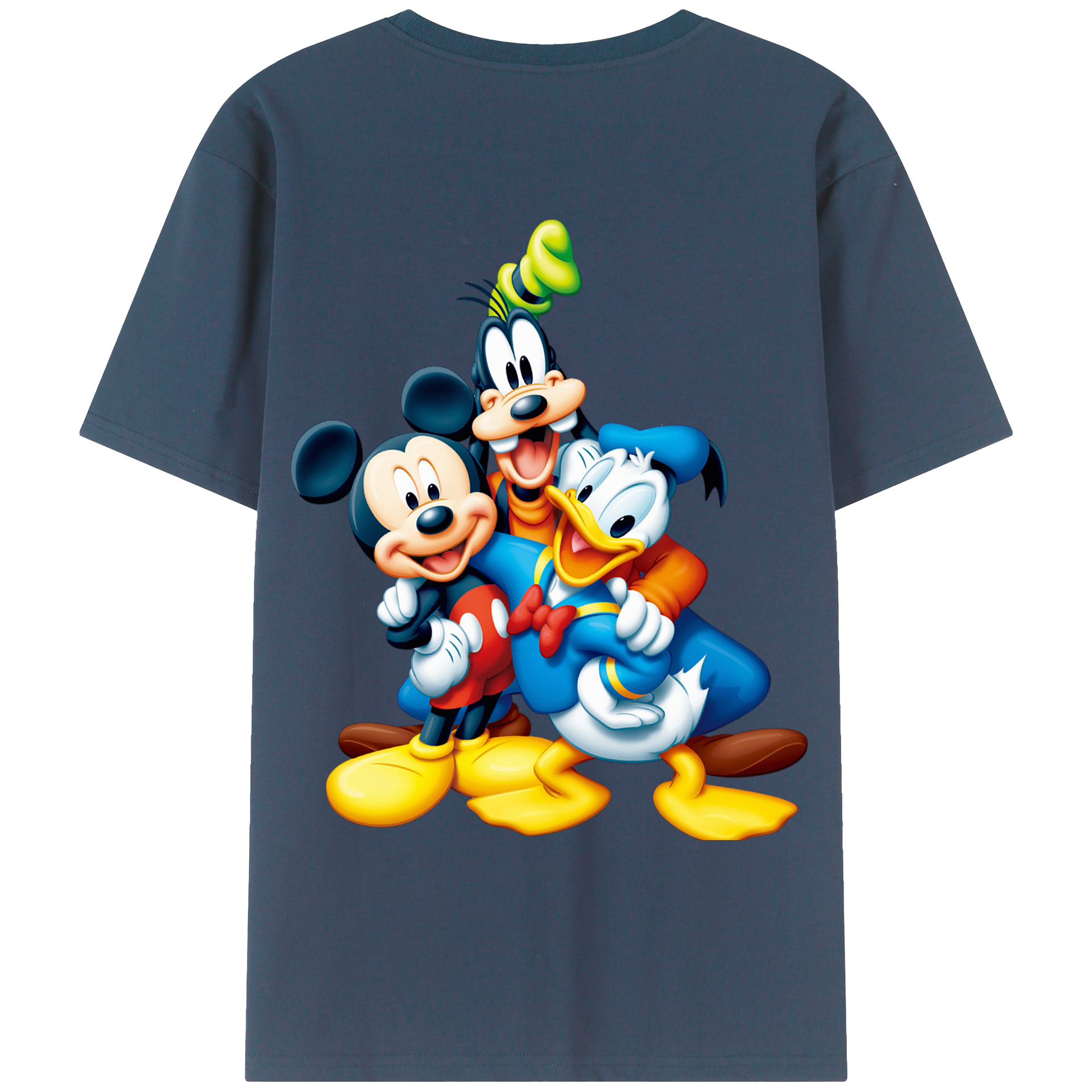 （画像用） ミッキーマウス Mickey Mouse レディース半袖Tシャツ(バックプリント)
