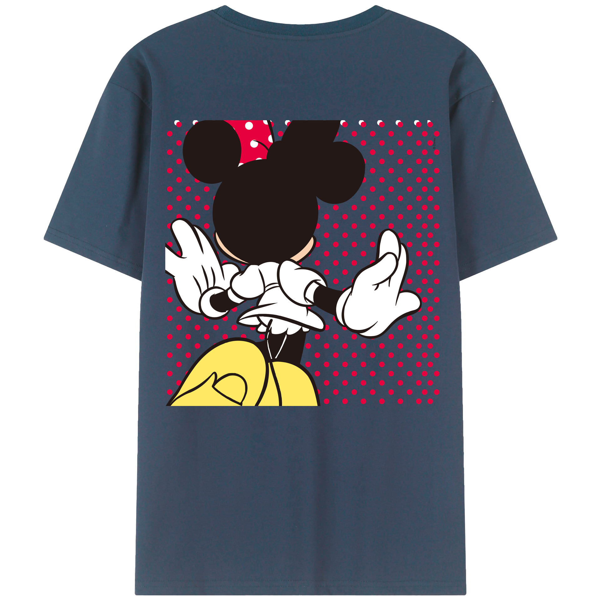 （画像用） ミッキーマウス Mickey Mouse レディース半袖Tシャツ(バックプリント)