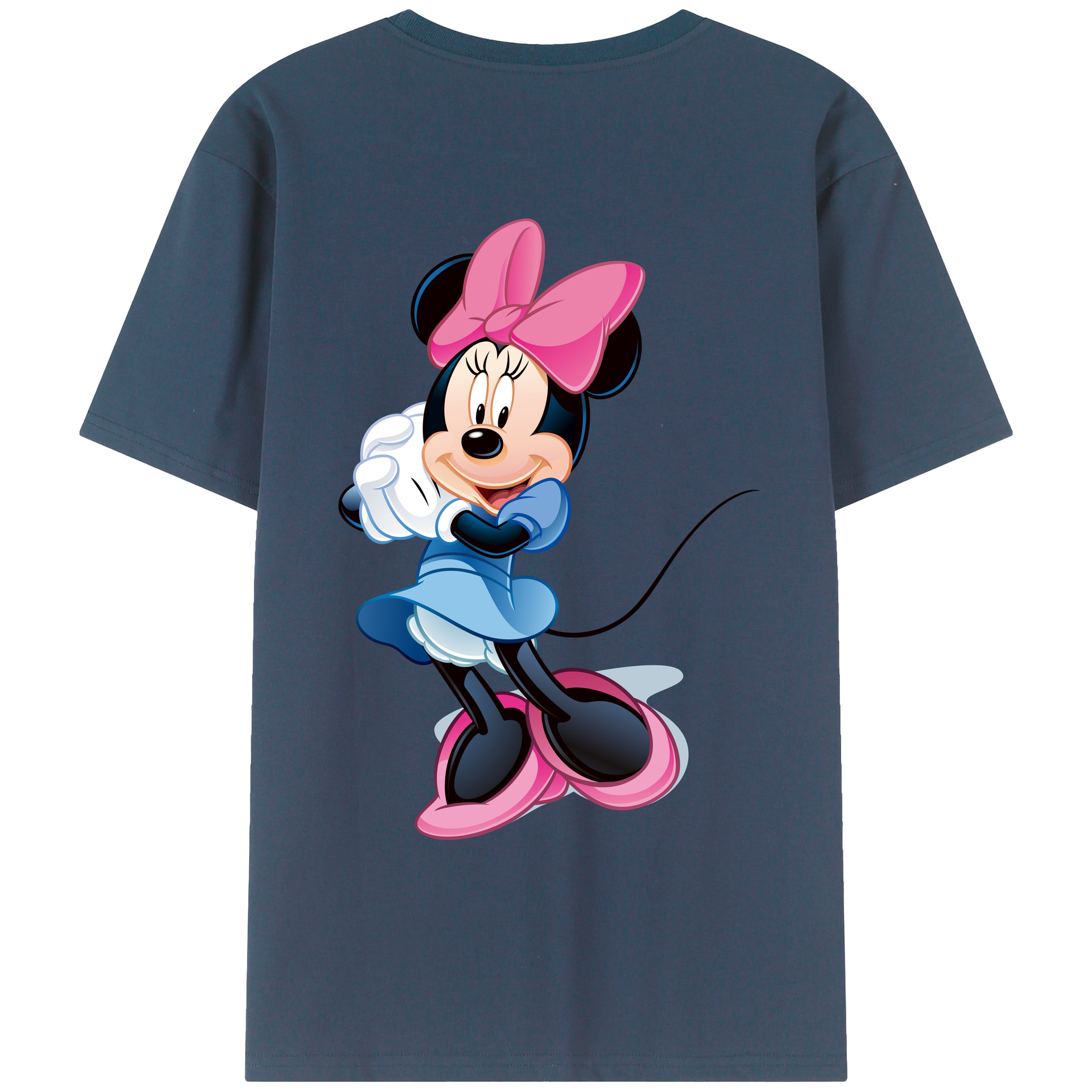 （画像用） ミッキーマウス Mickey Mouse レディース半袖Tシャツ(バックプリント)