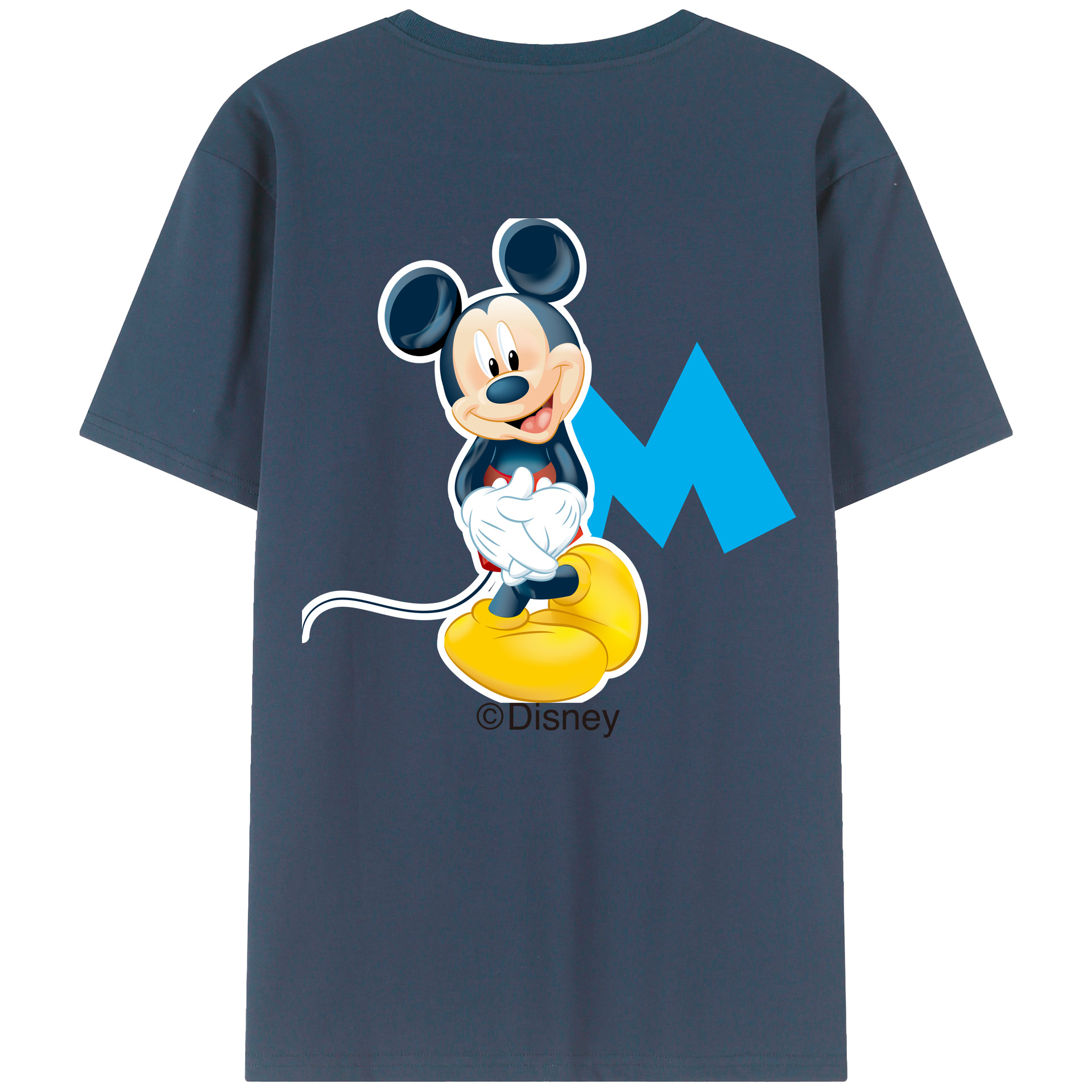 （画像用） ミッキーマウス Mickey Mouse レディース半袖Tシャツ(バックプリント)