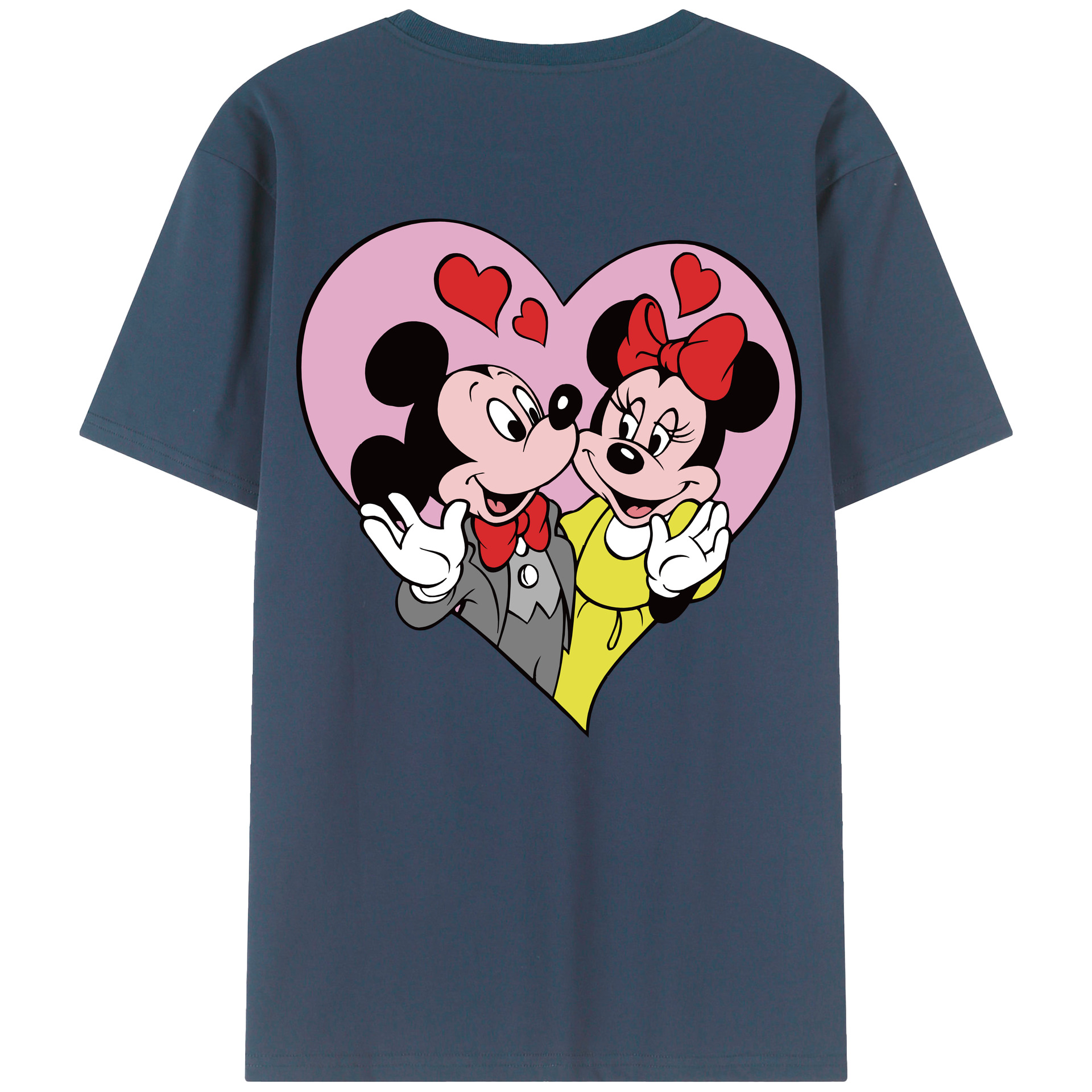 （画像用） ミッキーマウス Mickey Mouse レディース半袖Tシャツ(バックプリント)