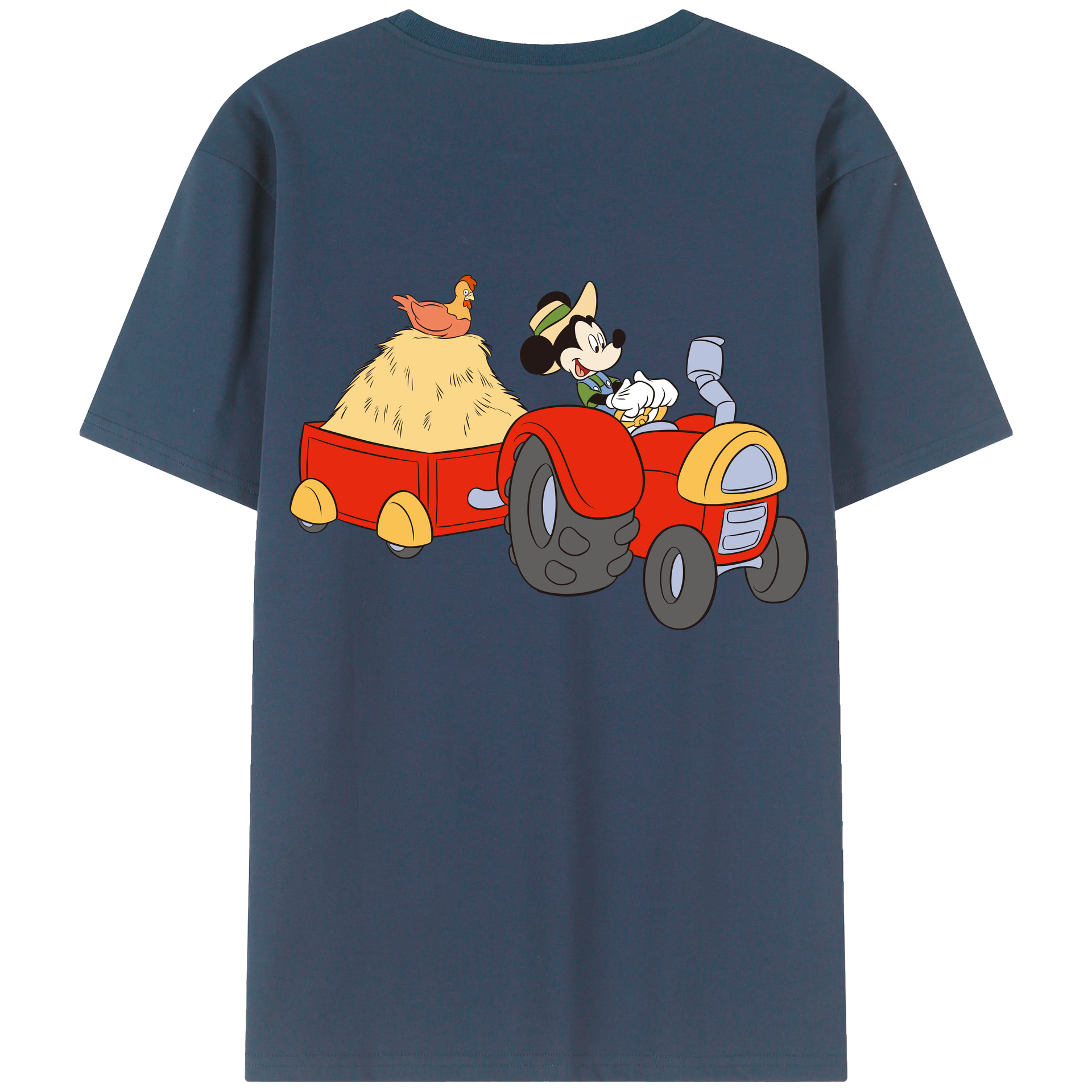 （画像用） ミッキーマウス Mickey Mouse レディース半袖Tシャツ(バックプリント)