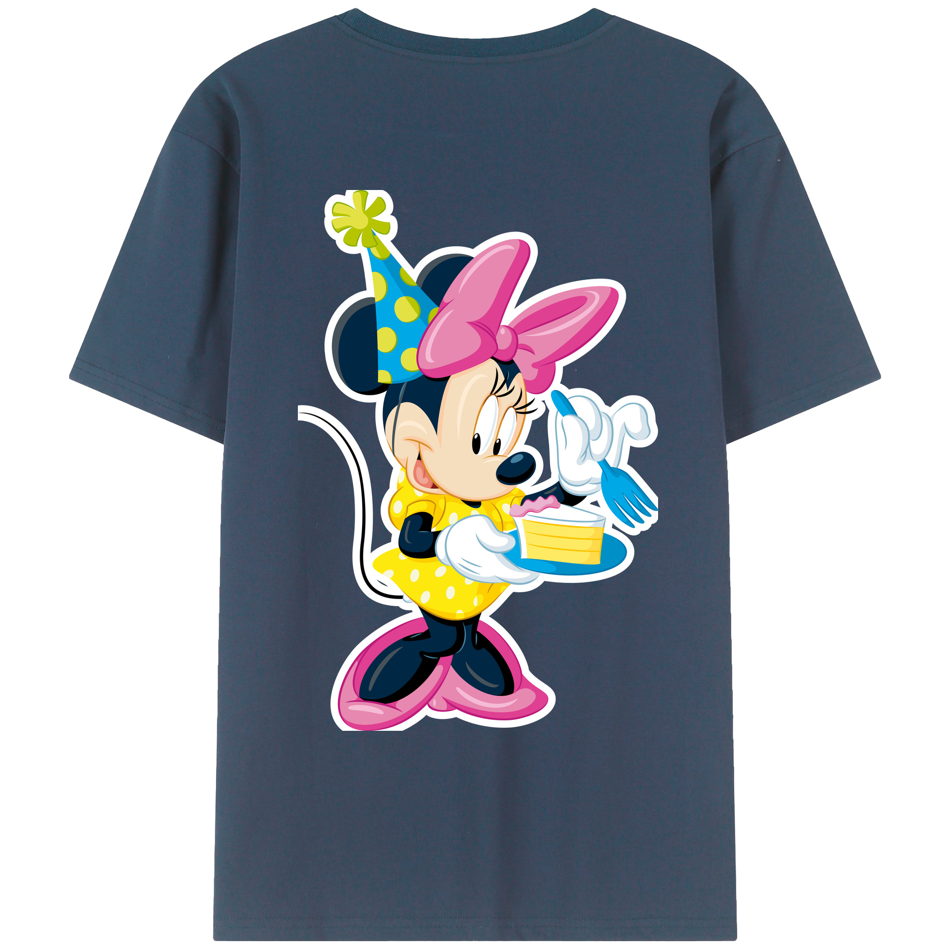 （画像用） ミッキーマウス Mickey Mouse レディース半袖Tシャツ(バックプリント)