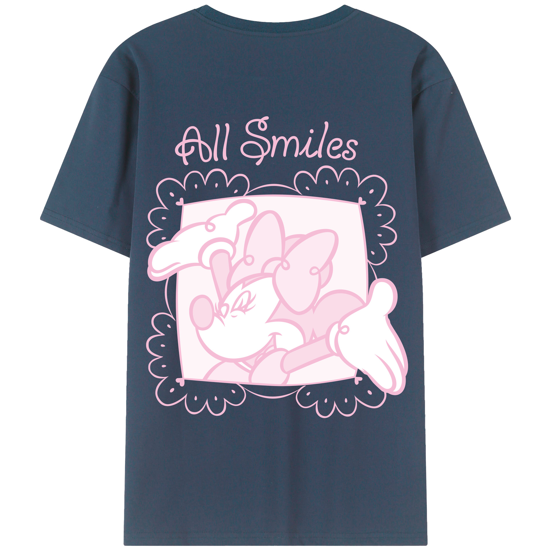 （画像用） ミッキーマウス Mickey Mouse レディース半袖Tシャツ(バックプリント)
