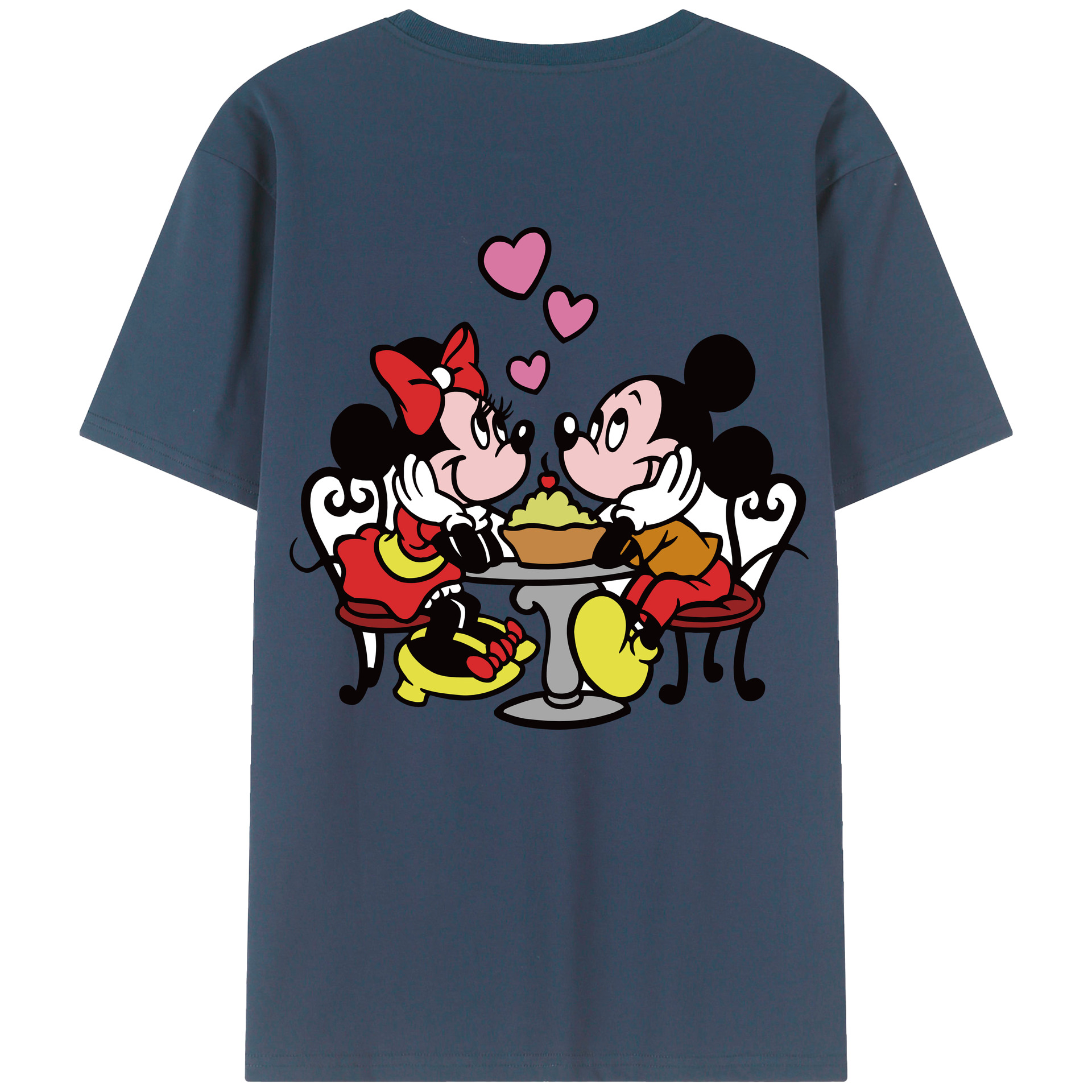 （画像用） ミッキーマウス Mickey Mouse レディース半袖Tシャツ(バックプリント)