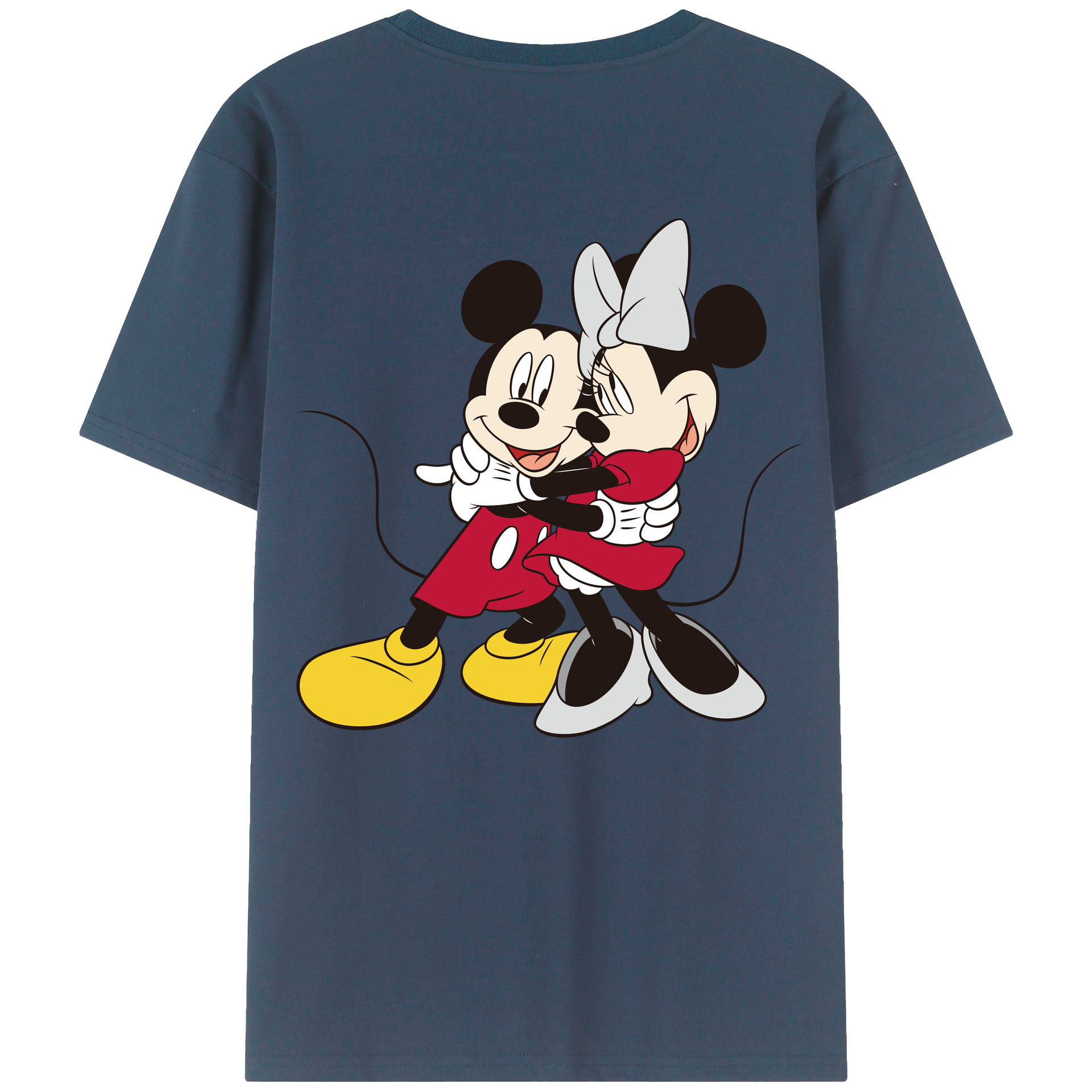 （画像用） ミッキーマウス Mickey Mouse レディース半袖Tシャツ(バックプリント)