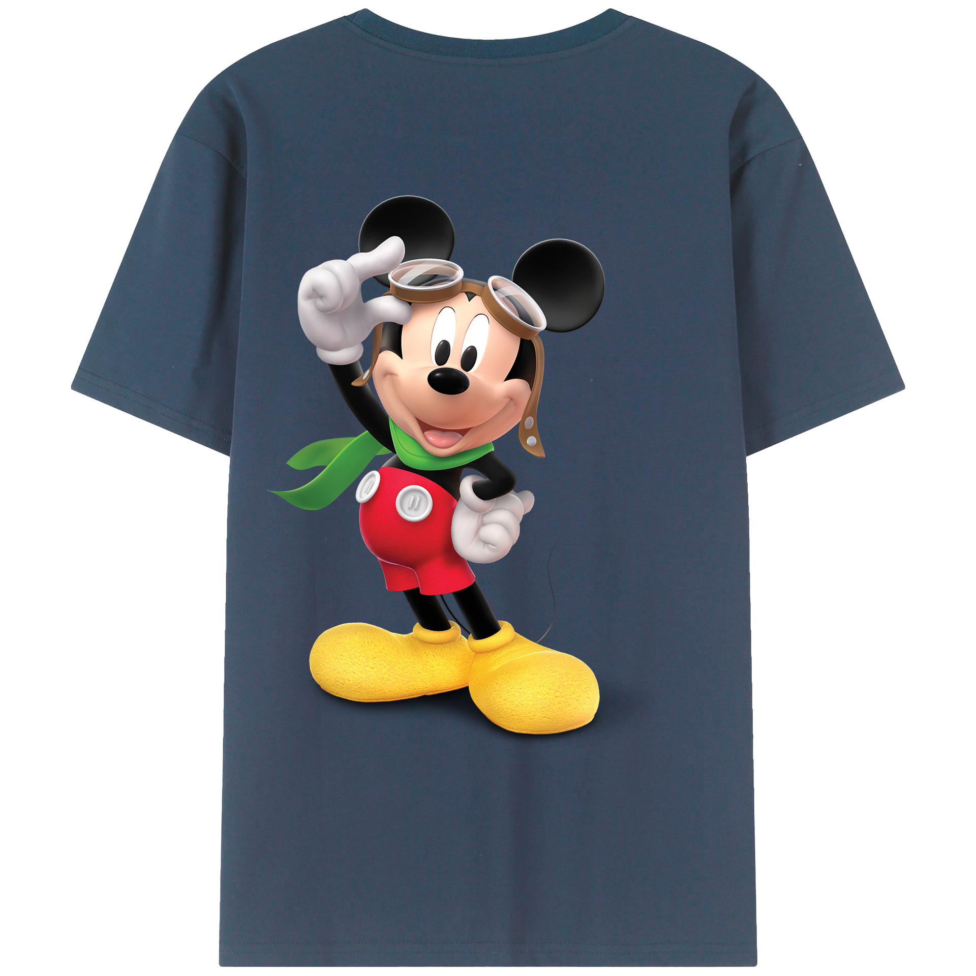（画像用） ミッキーマウス Mickey Mouse レディース半袖Tシャツ(バックプリント)