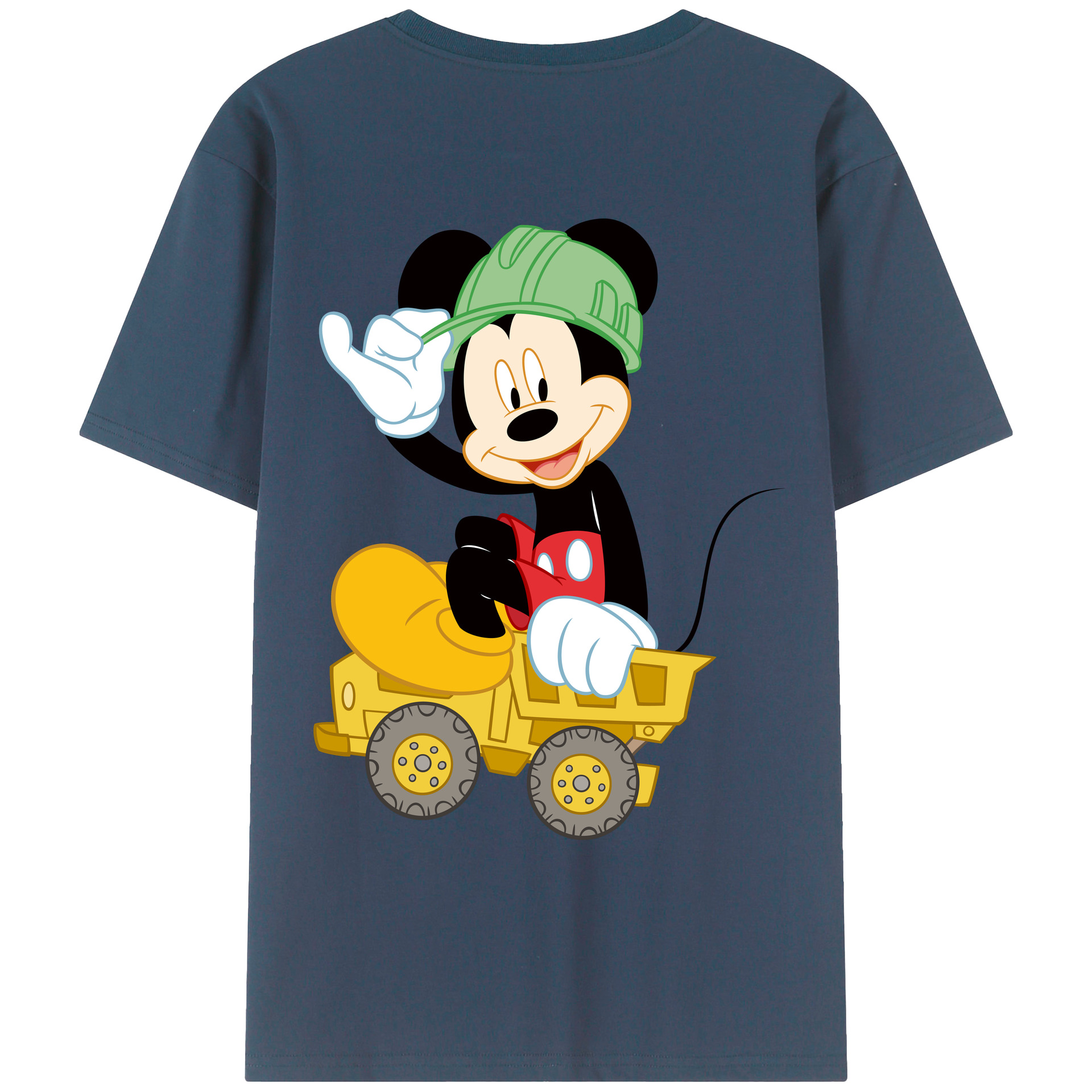 （画像用） ミッキーマウス Mickey Mouse レディース半袖Tシャツ(バックプリント)