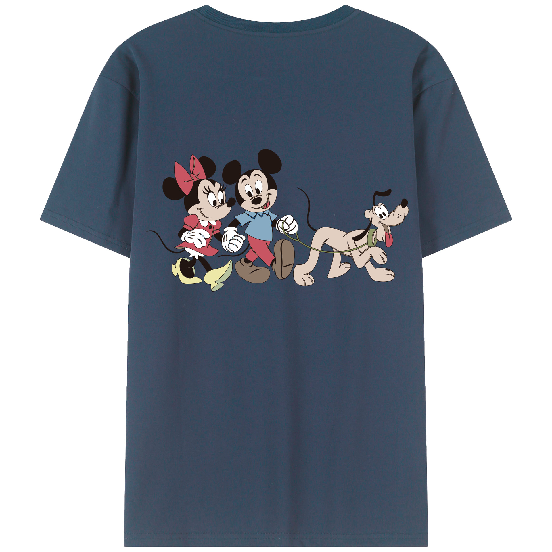 （画像用） ミッキーマウス Mickey Mouse レディース半袖Tシャツ(バックプリント)