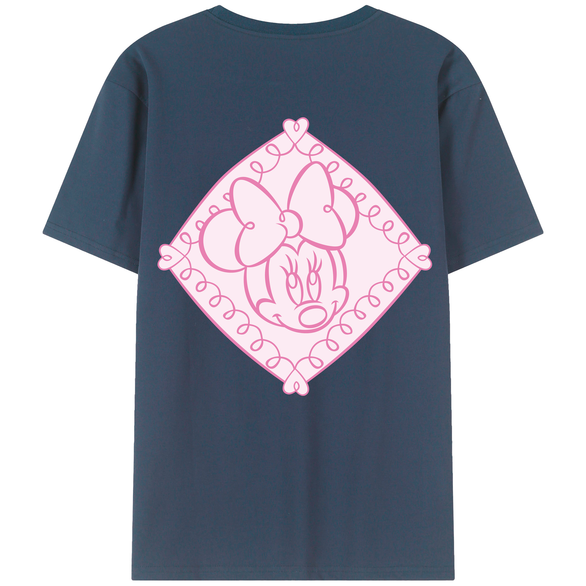（画像用） ミッキーマウス Mickey Mouse レディース半袖Tシャツ(バックプリント)