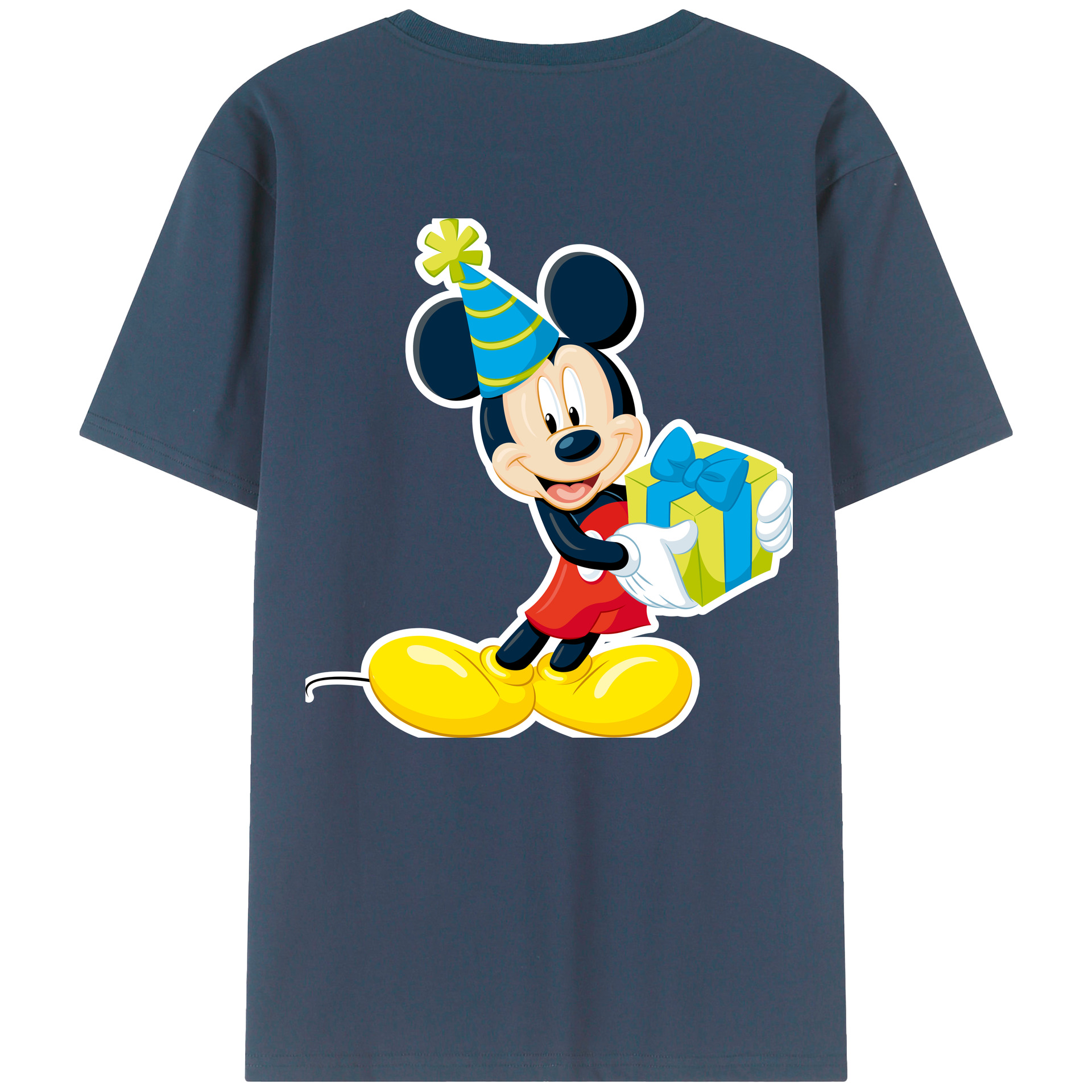 （画像用） ミッキーマウス Mickey Mouse レディース半袖Tシャツ(バックプリント)