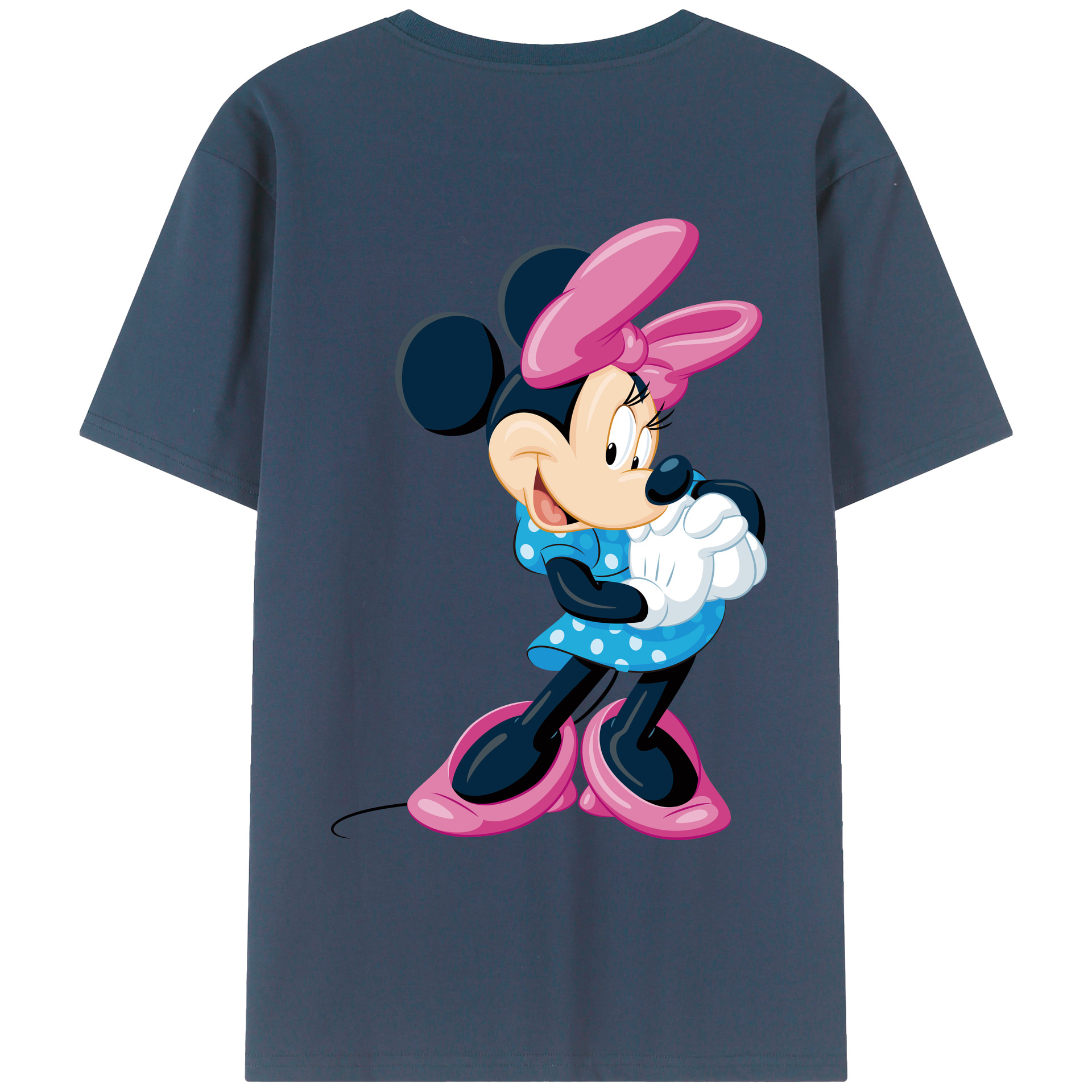 （画像用） ミッキーマウス Mickey Mouse レディース半袖Tシャツ(バックプリント)