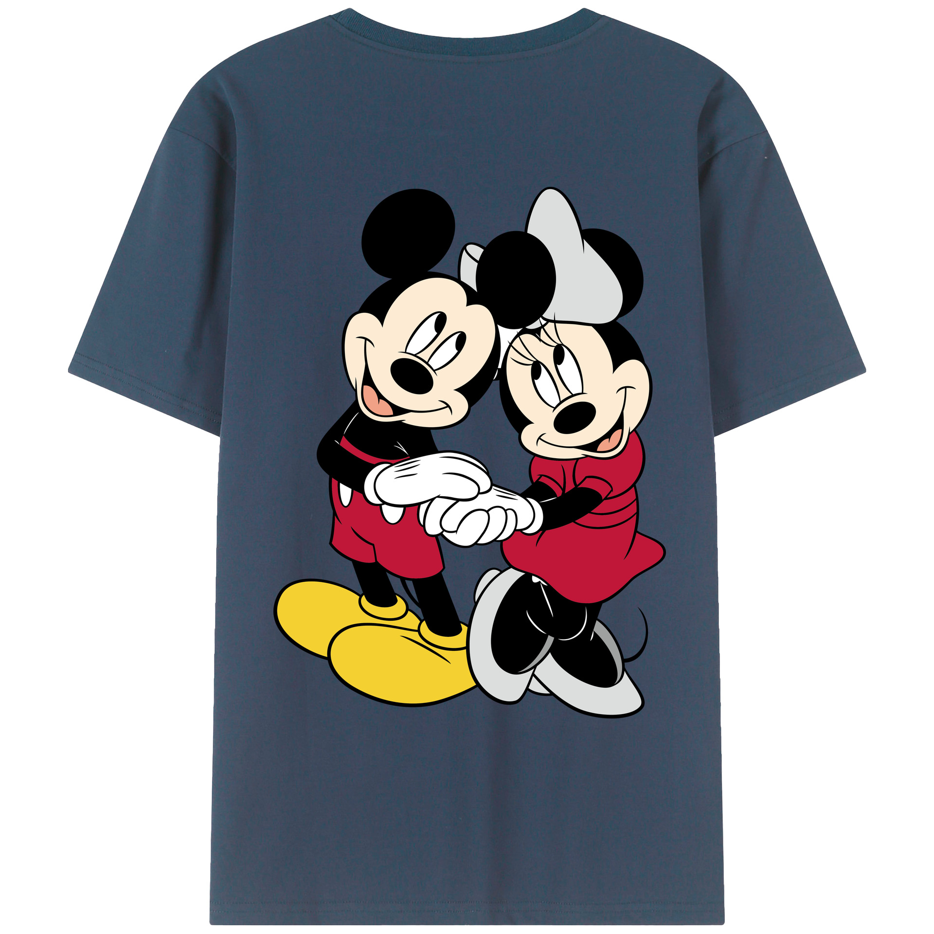 （画像用） ミッキーマウス Mickey Mouse レディース半袖Tシャツ(バックプリント)