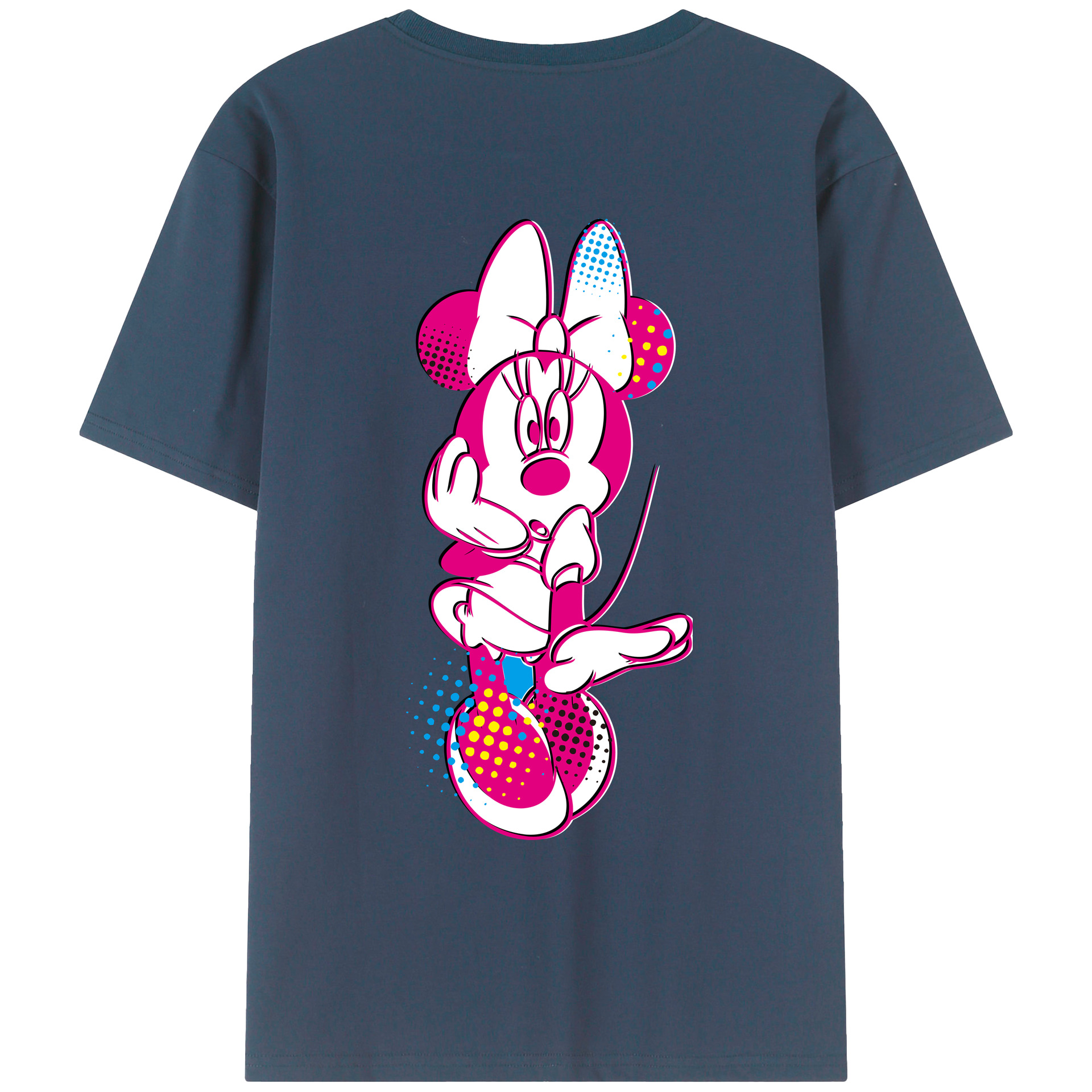 （画像用） ミッキーマウス Mickey Mouse レディース半袖Tシャツ(バックプリント)