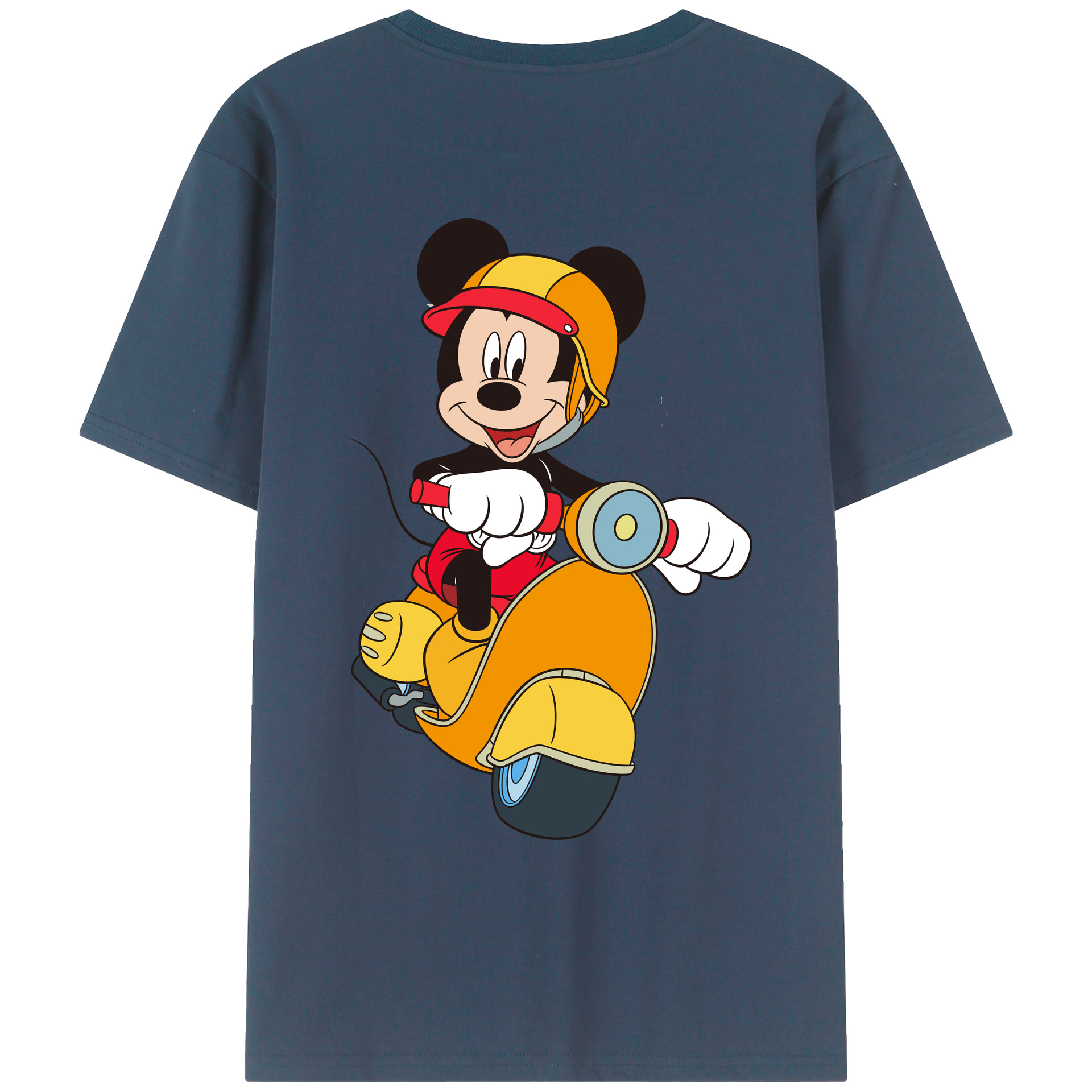 （画像用） ミッキーマウス Mickey Mouse レディース半袖Tシャツ(バックプリント)