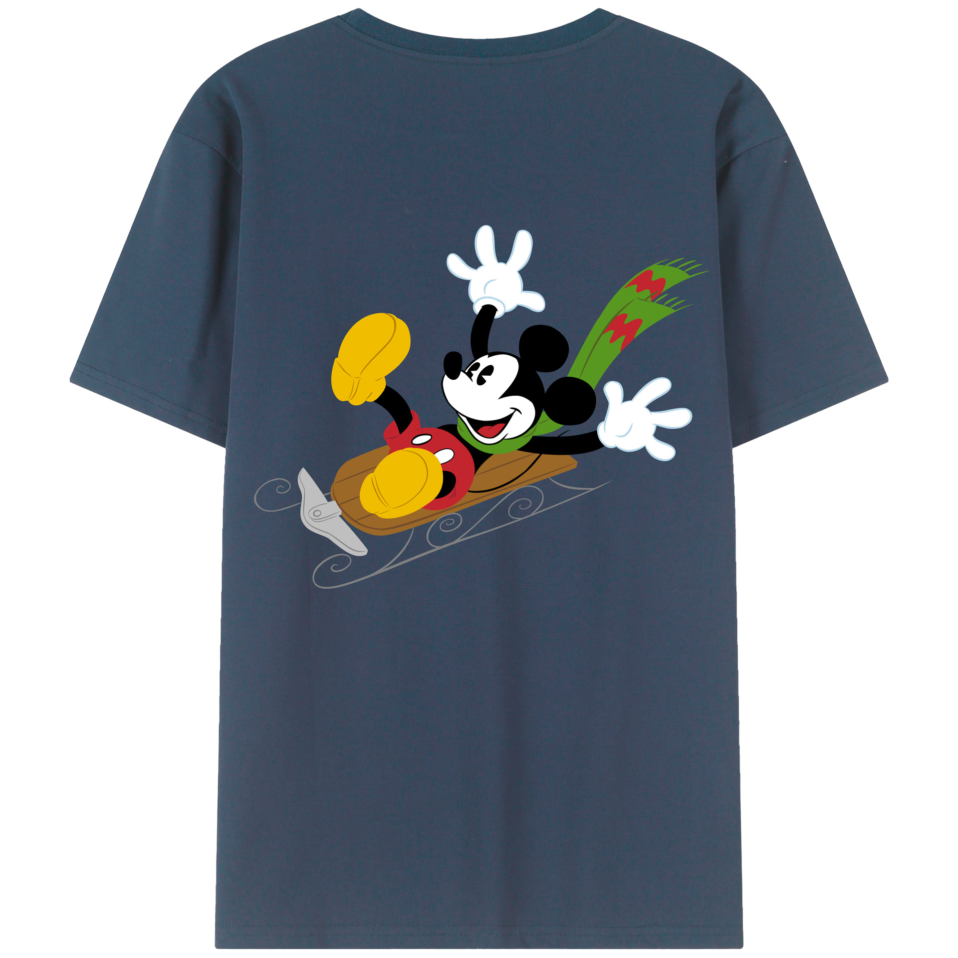 （画像用） ミッキーマウス Mickey Mouse レディース半袖Tシャツ(バックプリント)