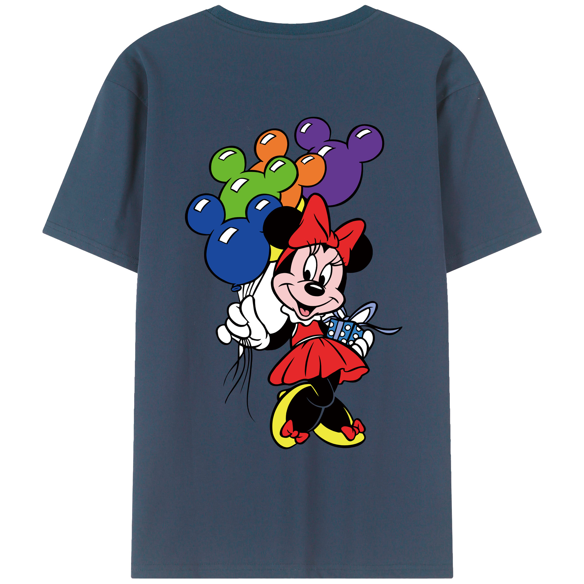 （画像用） ミッキーマウス Mickey Mouse レディース半袖Tシャツ(バックプリント)