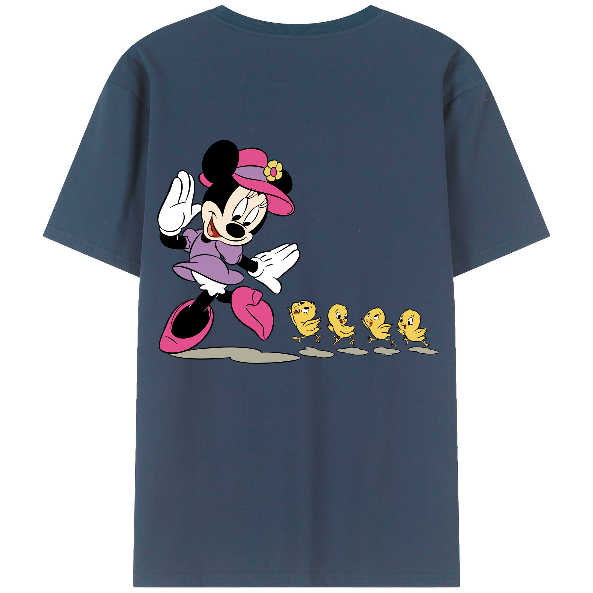 （画像用） ミッキーマウス Mickey Mouse レディース半袖Tシャツ(バックプリント)
