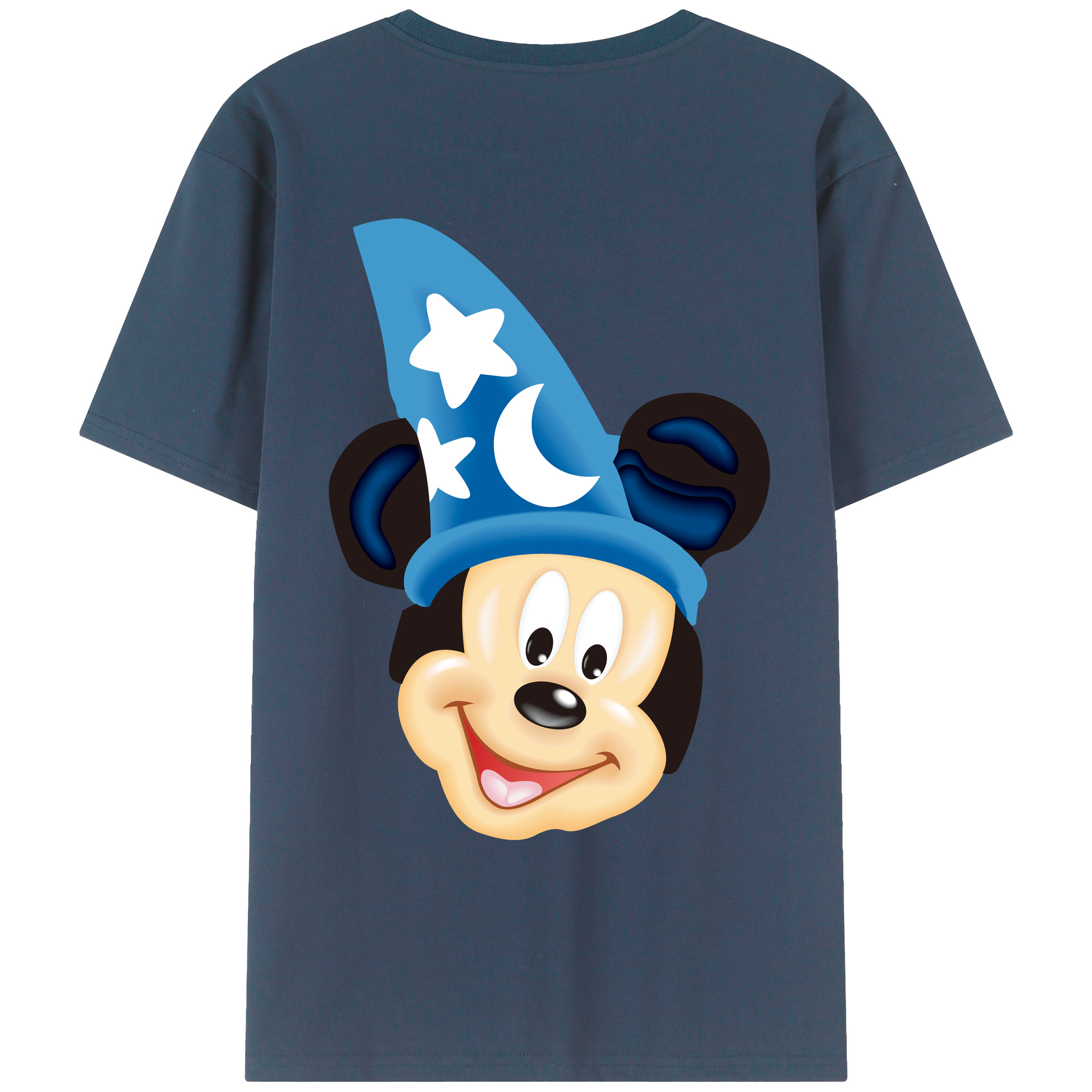 （画像用） ミッキーマウス Mickey Mouse レディース半袖Tシャツ(バックプリント)