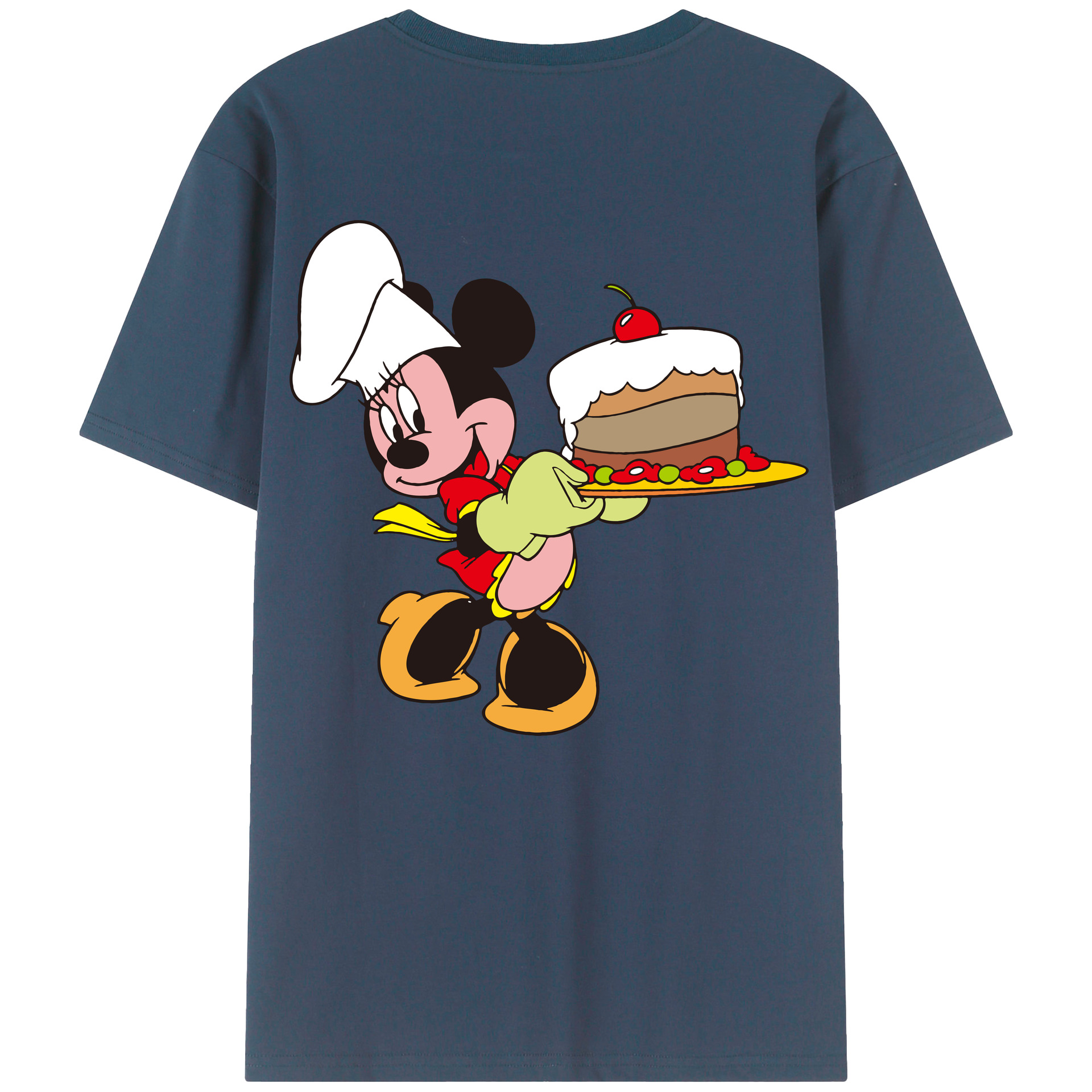 （画像用） ミッキーマウス Mickey Mouse レディース半袖Tシャツ(バックプリント)