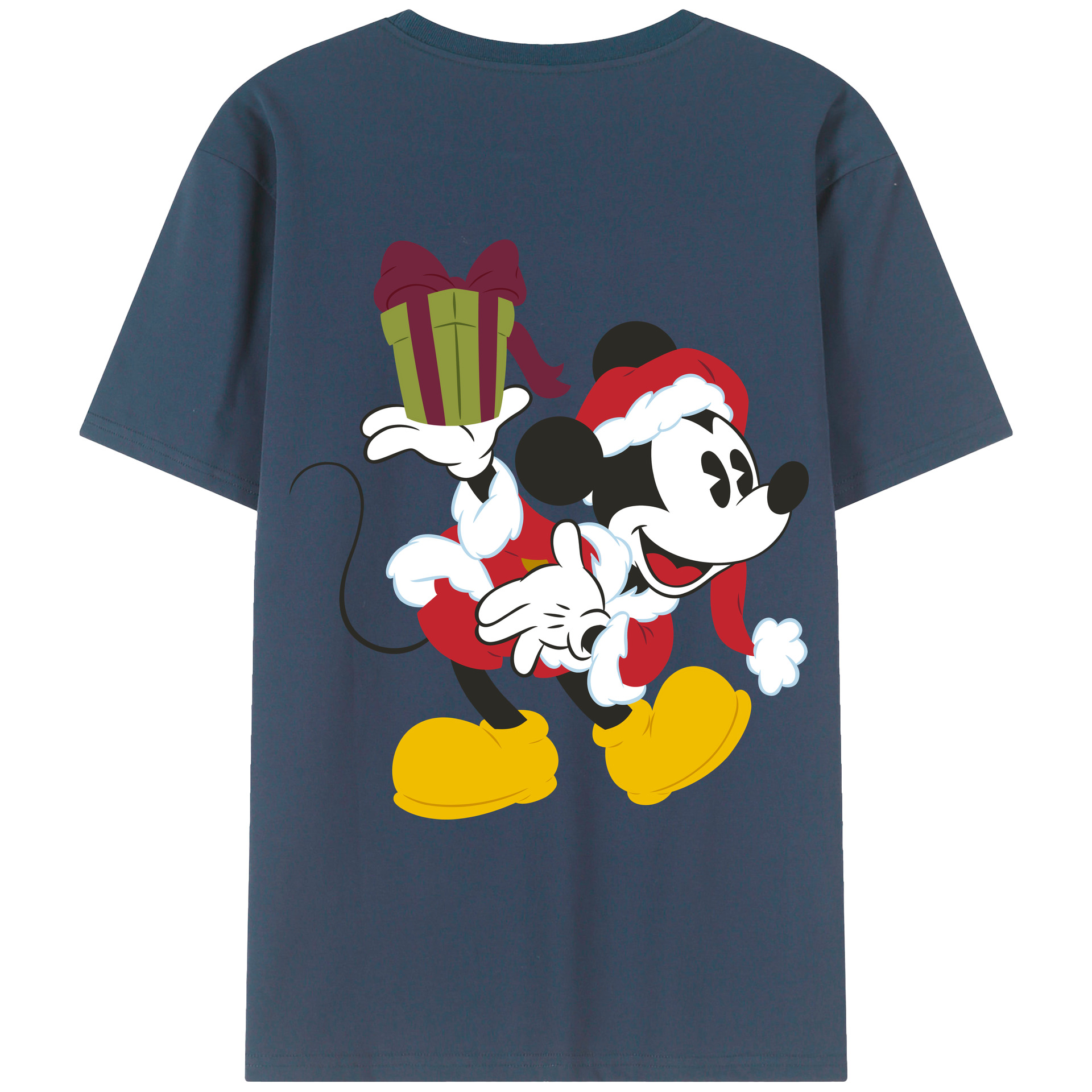 （画像用） ミッキーマウス Mickey Mouse レディース半袖Tシャツ(バックプリント)