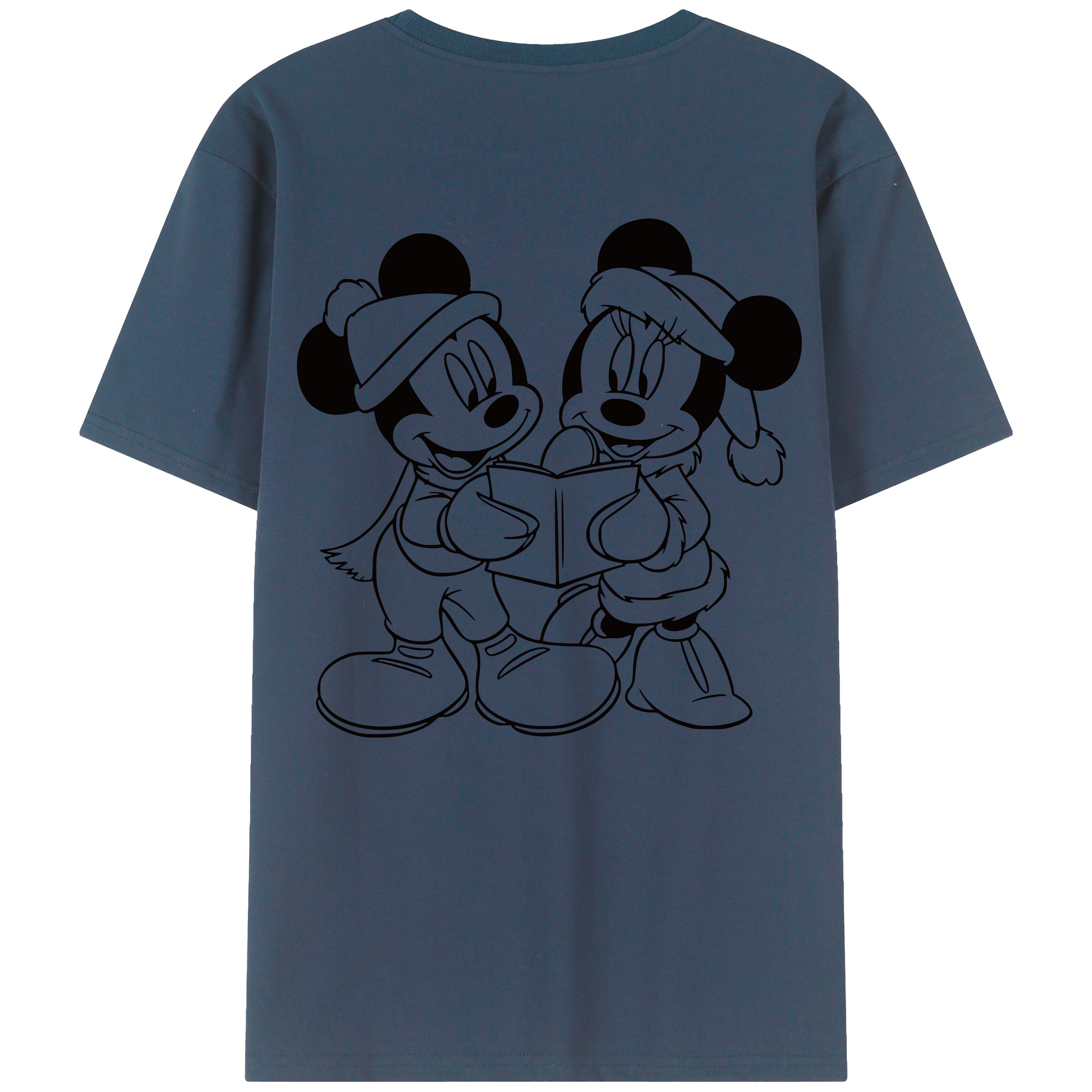 （画像用） ミッキーマウス Mickey Mouse レディース半袖Tシャツ(バックプリント)
