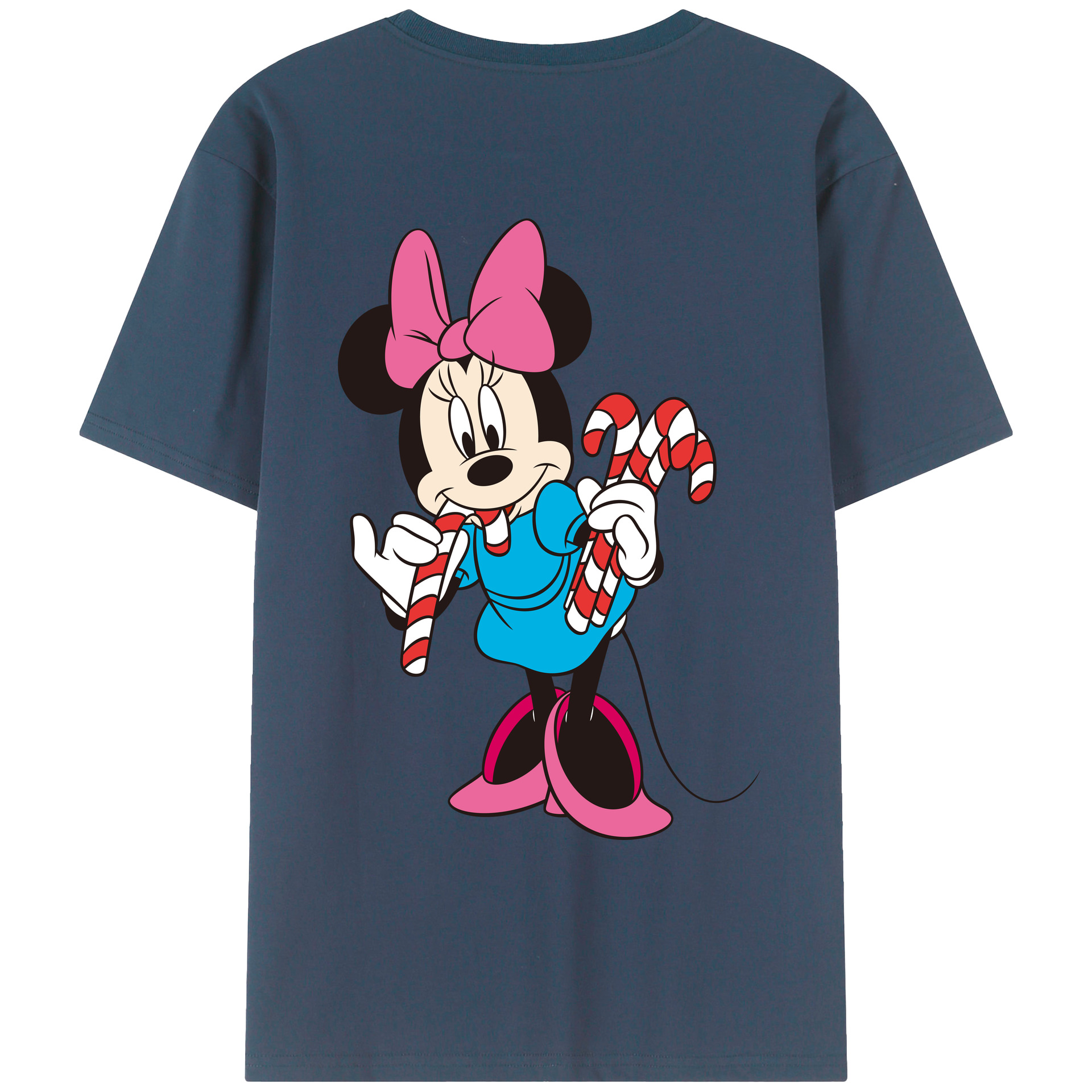 （画像用） ミッキーマウス Mickey Mouse レディース半袖Tシャツ(バックプリント)