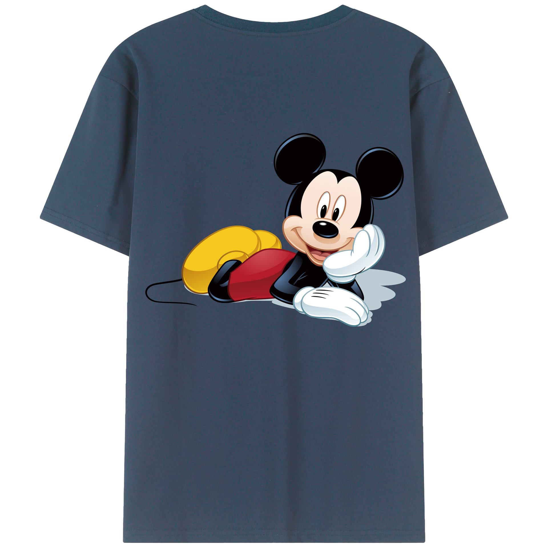 （画像用） ミッキーマウス Mickey Mouse レディース半袖Tシャツ(バックプリント)