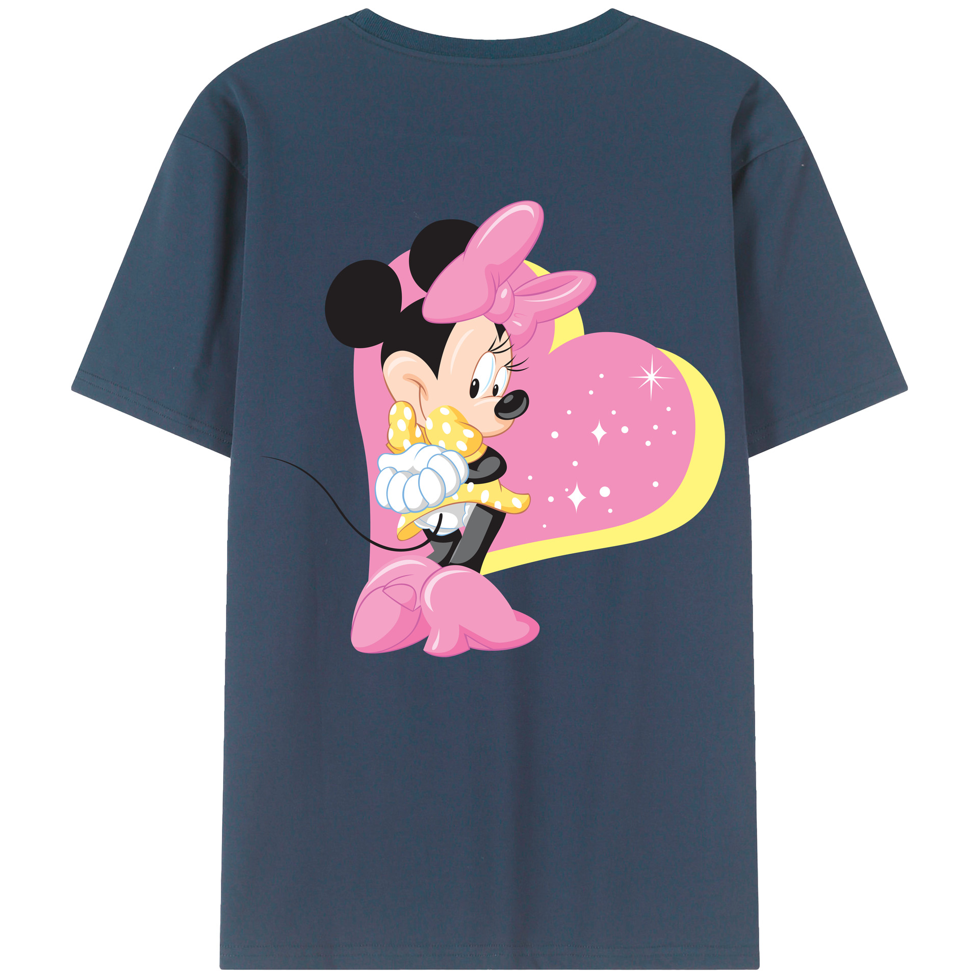 （画像用） ミッキーマウス Mickey Mouse レディース半袖Tシャツ(バックプリント)