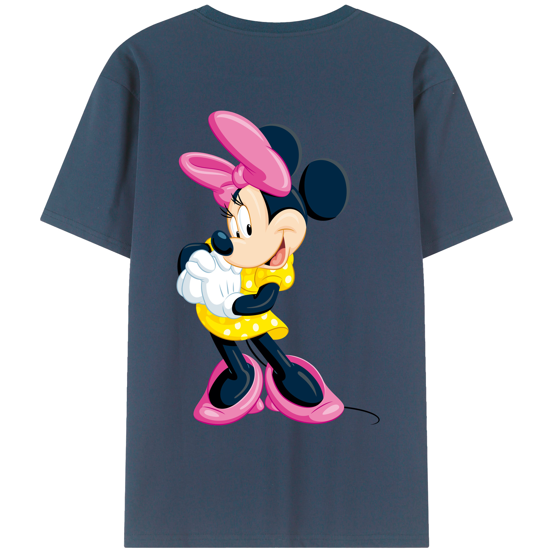 （画像用） ミッキーマウス Mickey Mouse レディース半袖Tシャツ(バックプリント)