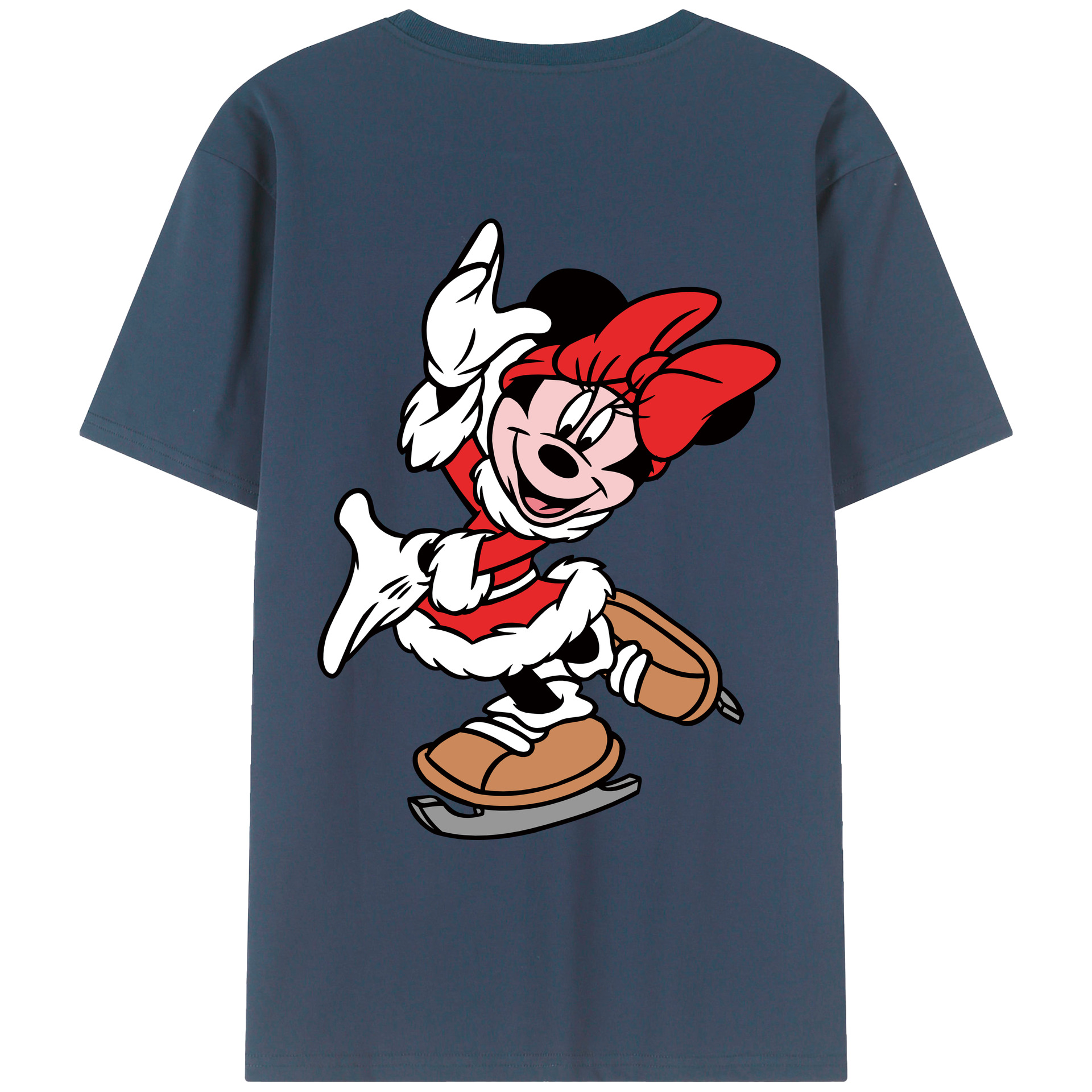（画像用） ミッキーマウス Mickey Mouse レディース半袖Tシャツ(バックプリント)