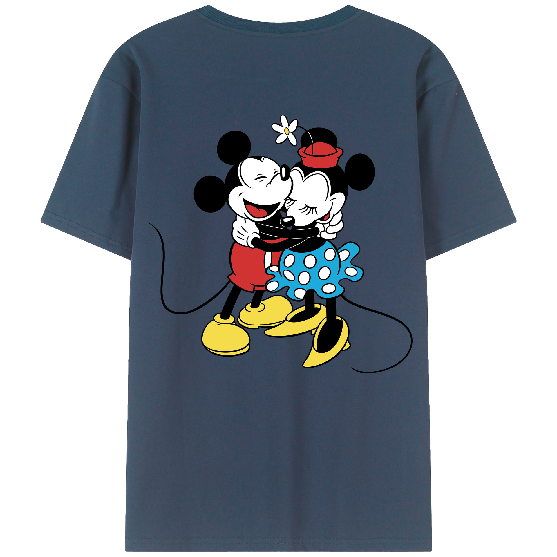 （画像用） ミッキーマウス Mickey Mouse レディース半袖Tシャツ(バックプリント)