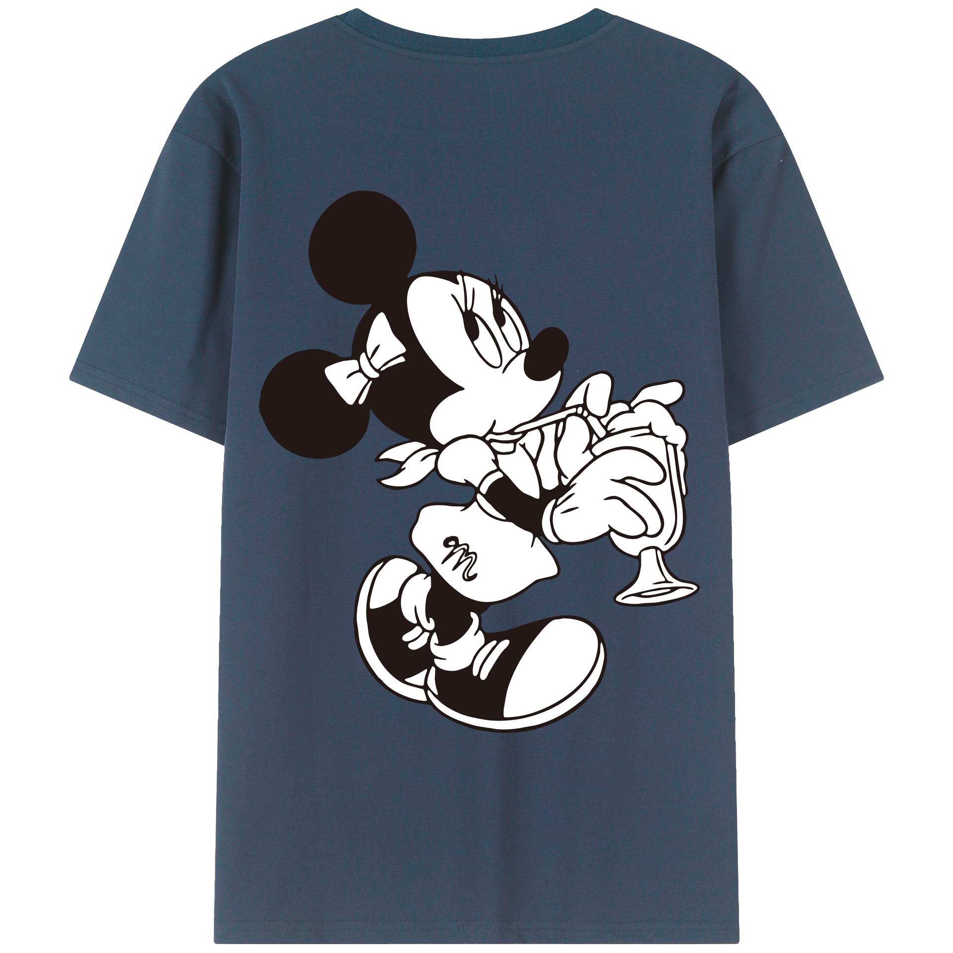 （画像用） ミッキーマウス Mickey Mouse レディース半袖Tシャツ(バックプリント)