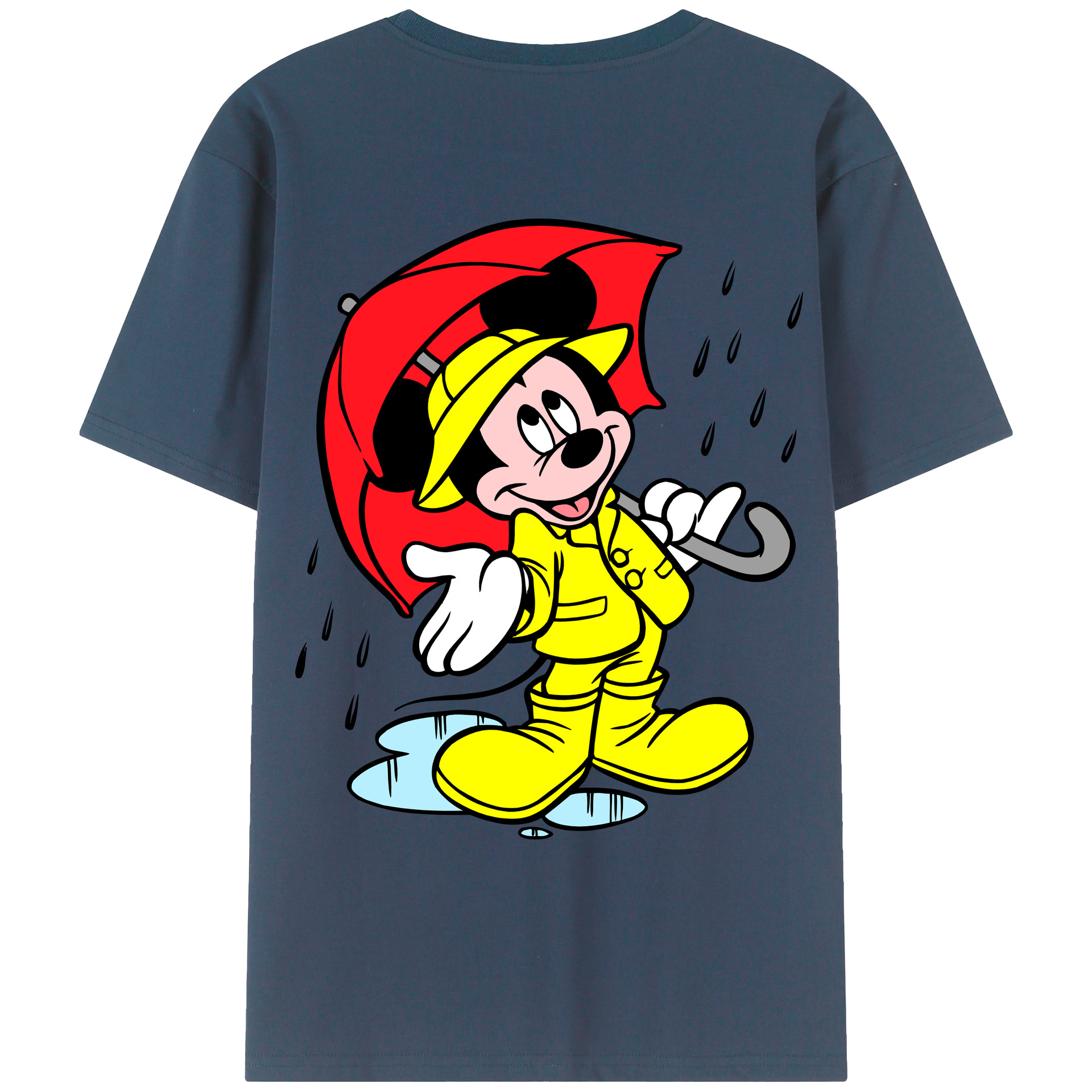 （画像用） ミッキーマウス Mickey Mouse レディース半袖Tシャツ(バックプリント)