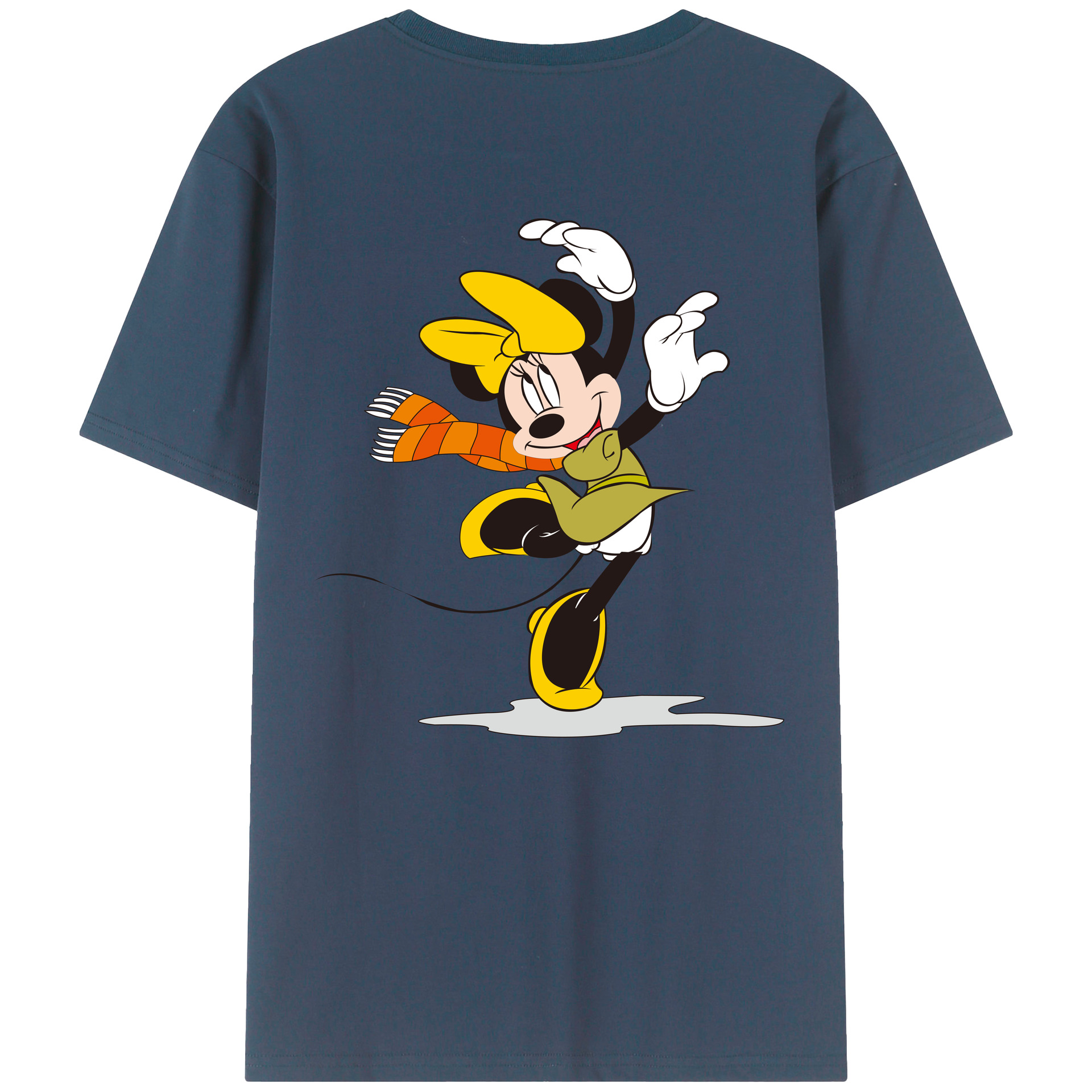 （画像用） ミッキーマウス Mickey Mouse レディース半袖Tシャツ(バックプリント)