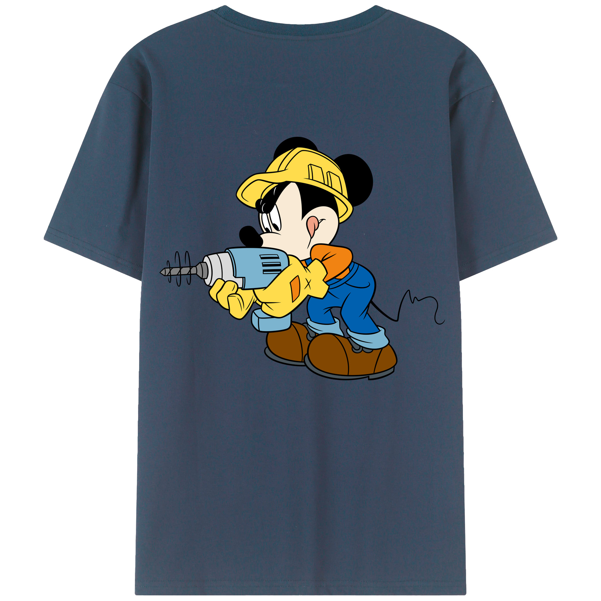 （画像用） ミッキーマウス Mickey Mouse レディース半袖Tシャツ(バックプリント)