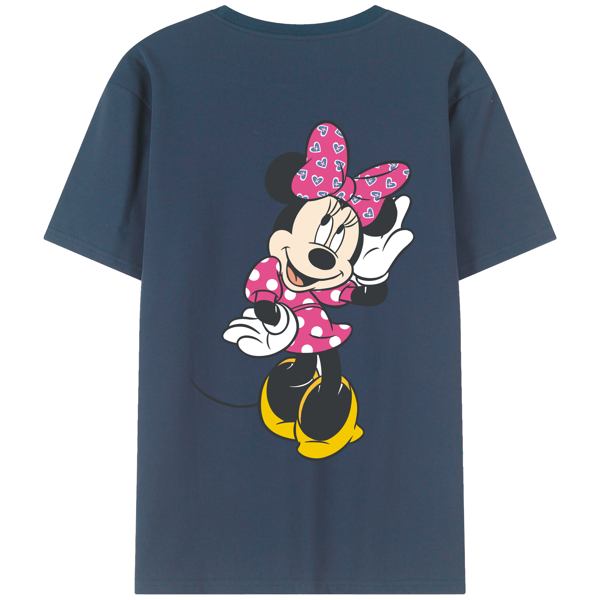 （画像用） ミッキーマウス Mickey Mouse レディース半袖Tシャツ(バックプリント)