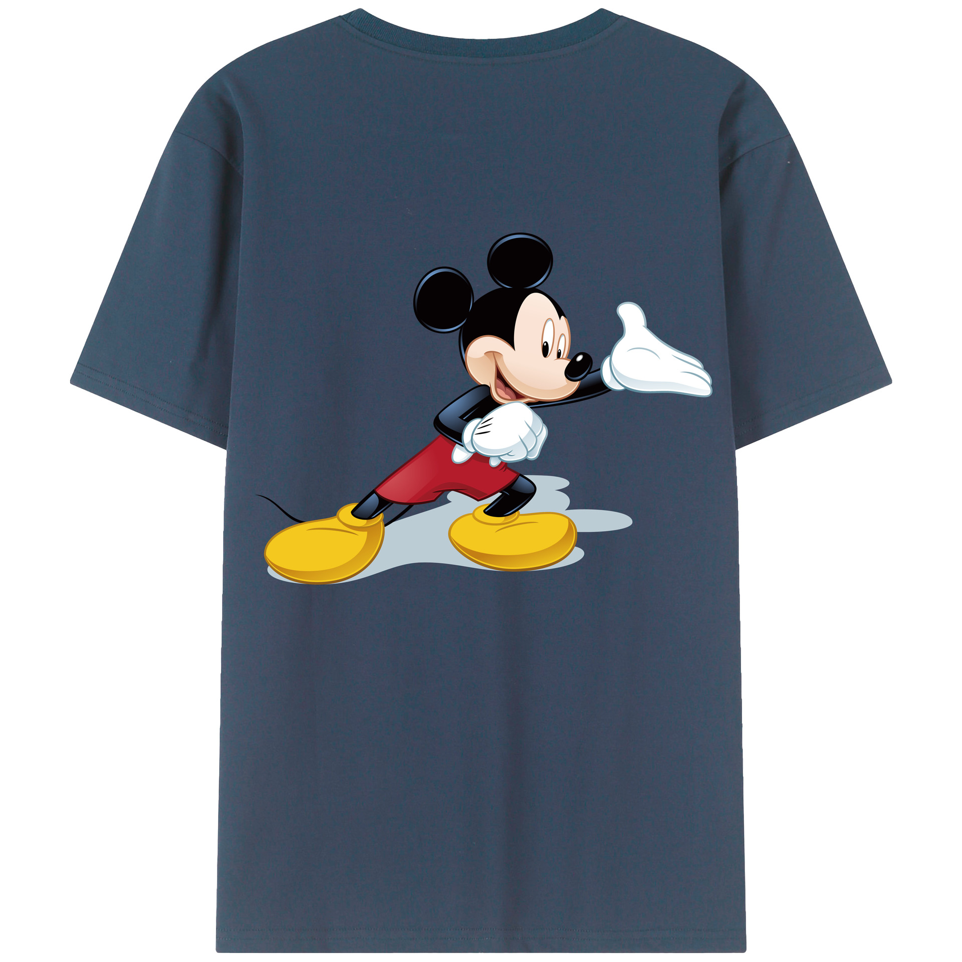 （画像用） ミッキーマウス Mickey Mouse レディース半袖Tシャツ(バックプリント)