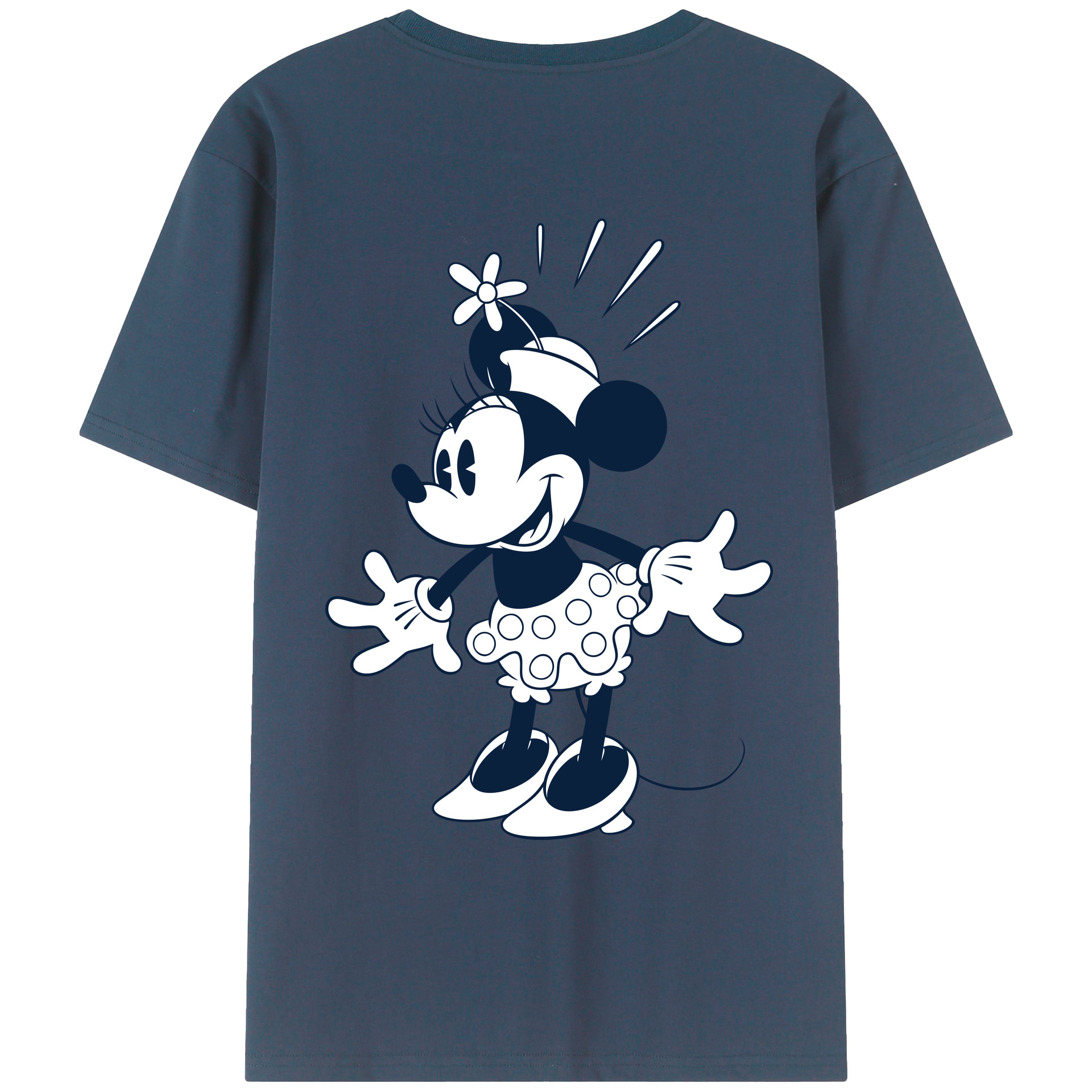 （画像用） ミッキーマウス Mickey Mouse レディース半袖Tシャツ(バックプリント)