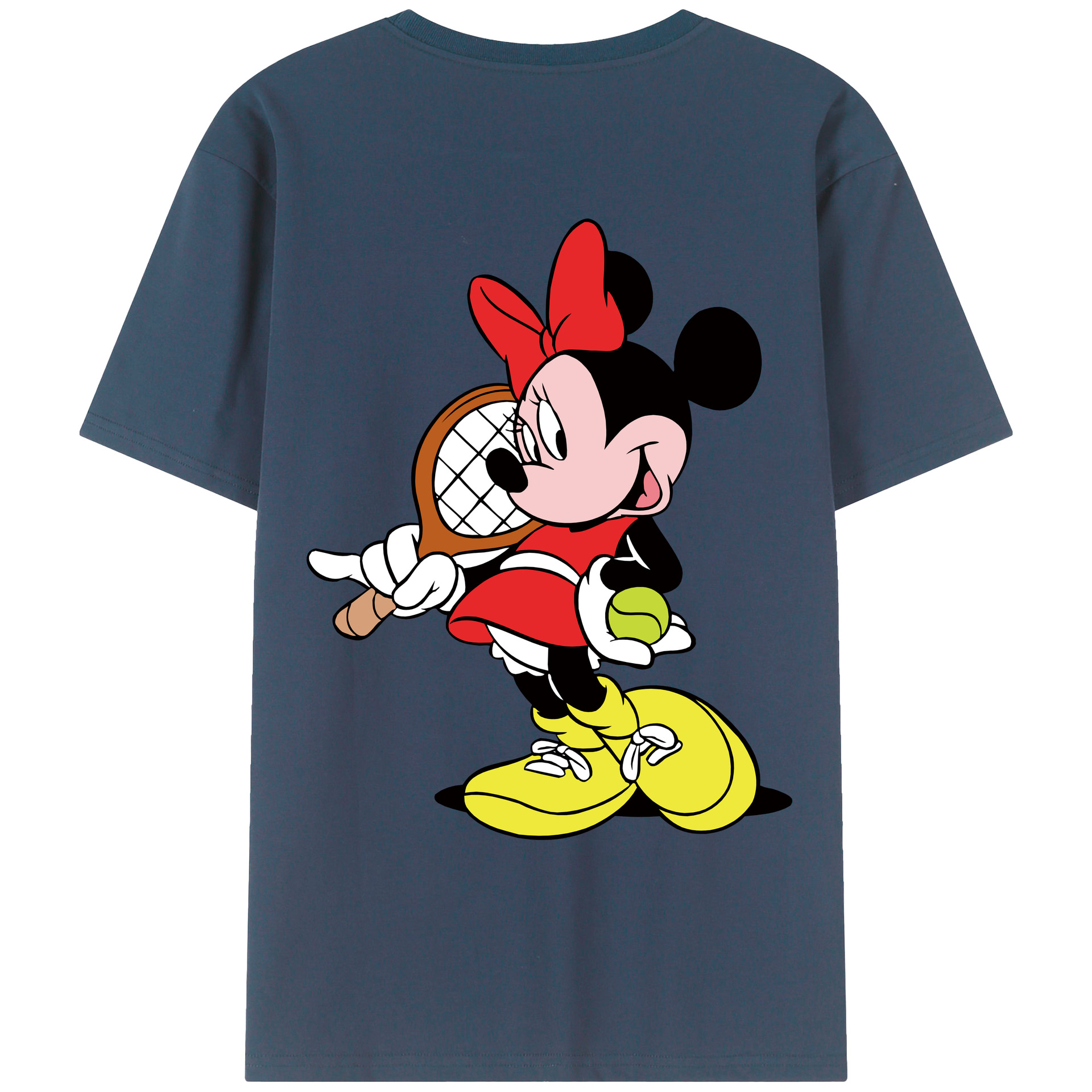 （画像用） ミッキーマウス Mickey Mouse レディース半袖Tシャツ(バックプリント)
