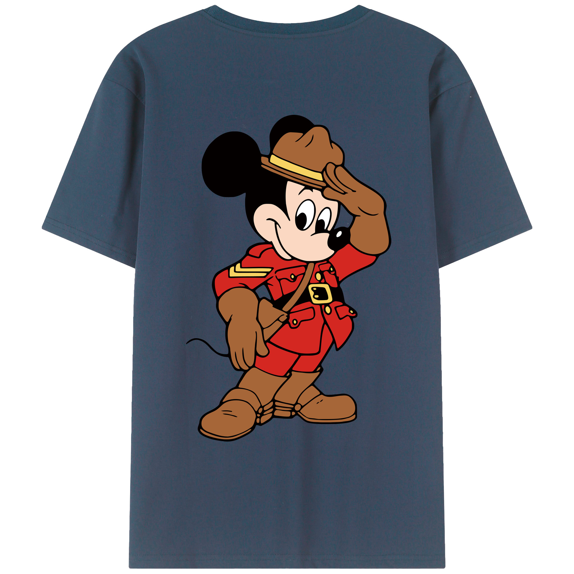 （画像用） ミッキーマウス Mickey Mouse レディース半袖Tシャツ(バックプリント)