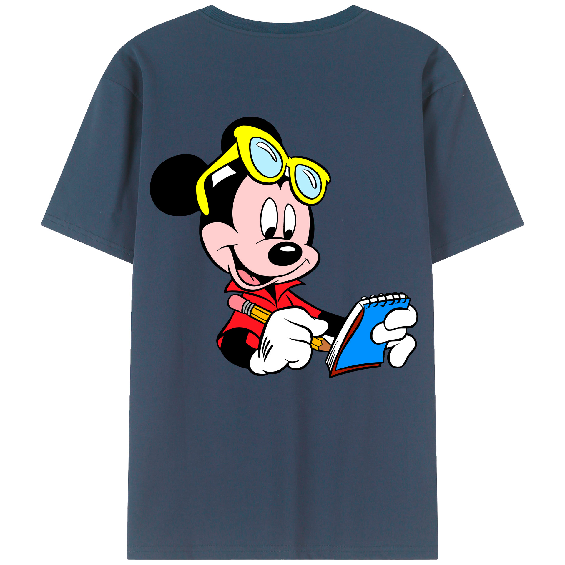 （画像用） ミッキーマウス Mickey Mouse レディース半袖Tシャツ(バックプリント)